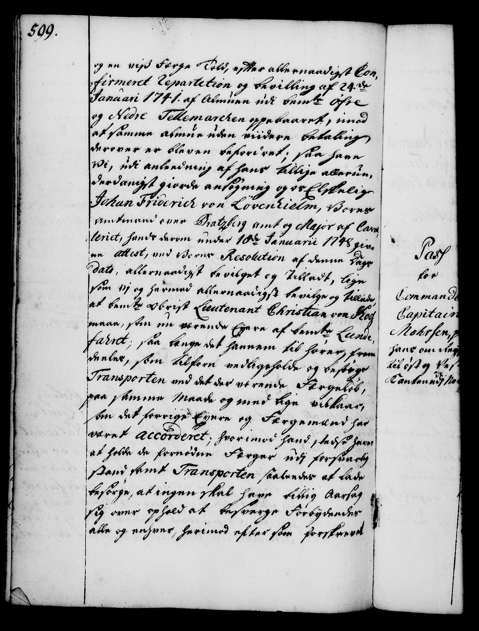 Rentekammeret, Kammerkanselliet, RA/EA-3111/G/Gg/Gga/L0005: Norsk ekspedisjonsprotokoll med register (merket RK 53.5), 1741-1749, p. 599