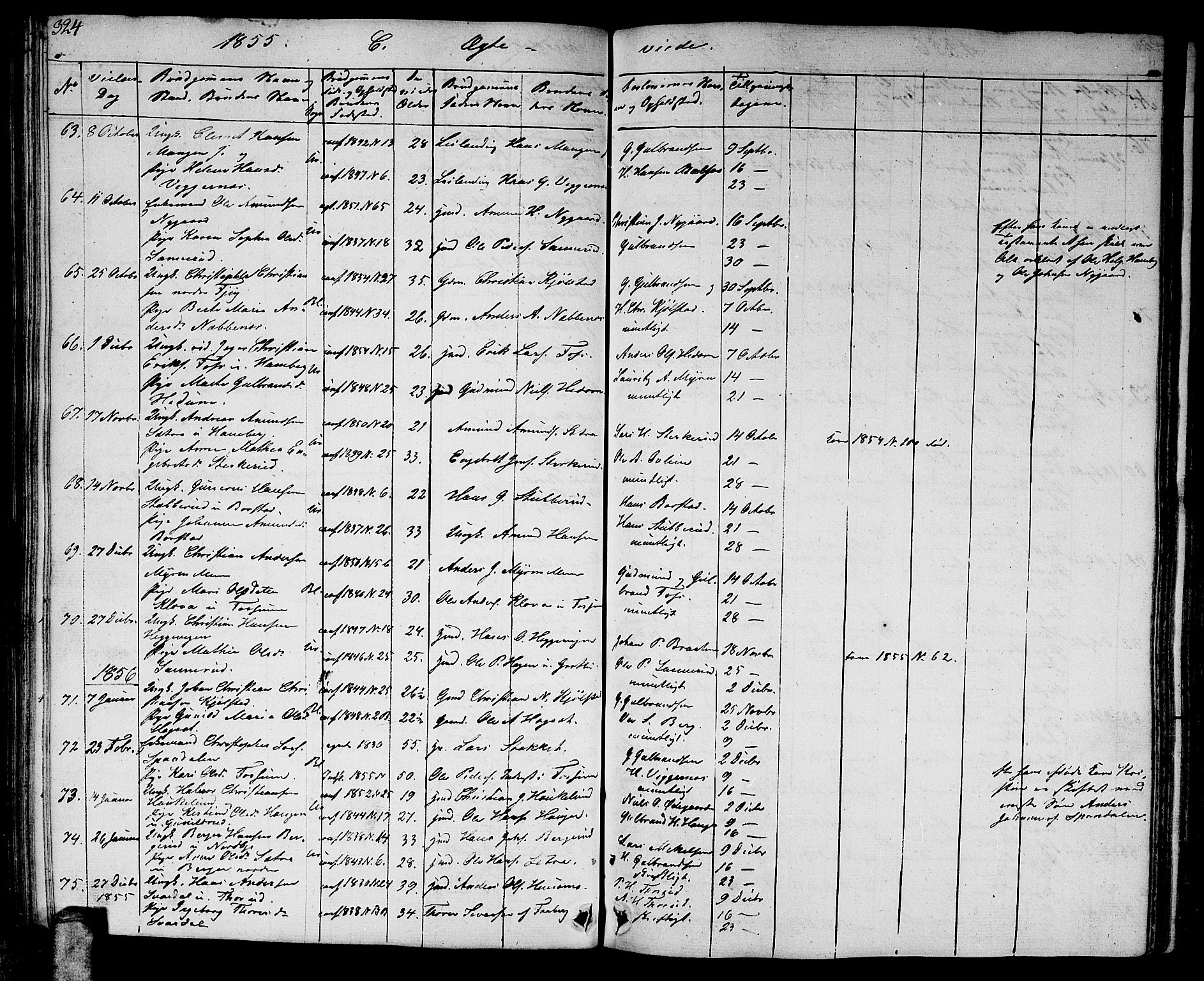 Aurskog prestekontor Kirkebøker, AV/SAO-A-10304a/G/Ga/L0002: Parish register (copy) no. I 2, 1829-1857, p. 324