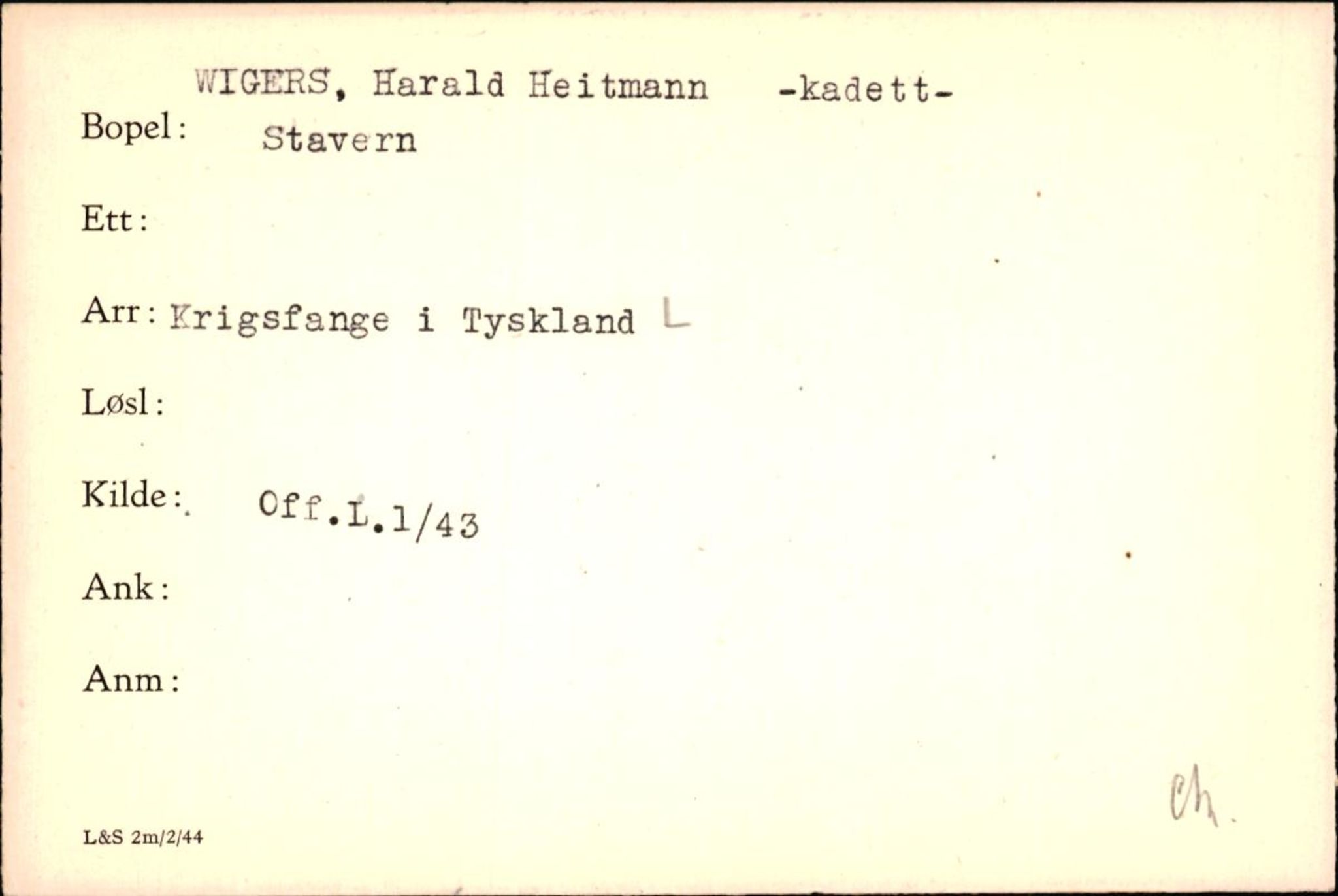 Forsvaret, Forsvarets krigshistoriske avdeling, AV/RA-RAFA-2017/Y/Yf/L0200: II-C-11-2102  -  Norske krigsfanger i Tyskland, 1940-1945, p. 1136