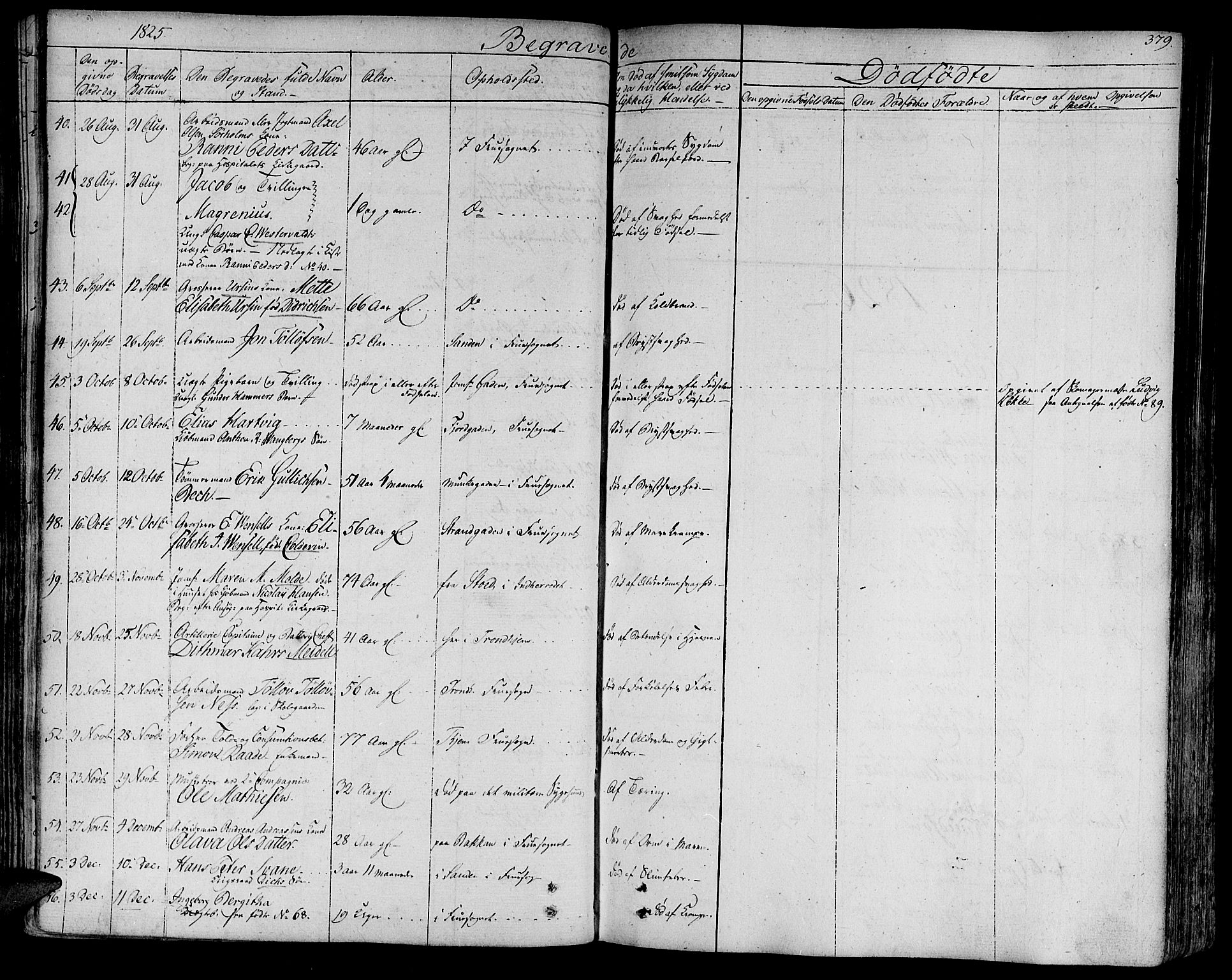 Ministerialprotokoller, klokkerbøker og fødselsregistre - Sør-Trøndelag, AV/SAT-A-1456/602/L0109: Parish register (official) no. 602A07, 1821-1840, p. 379