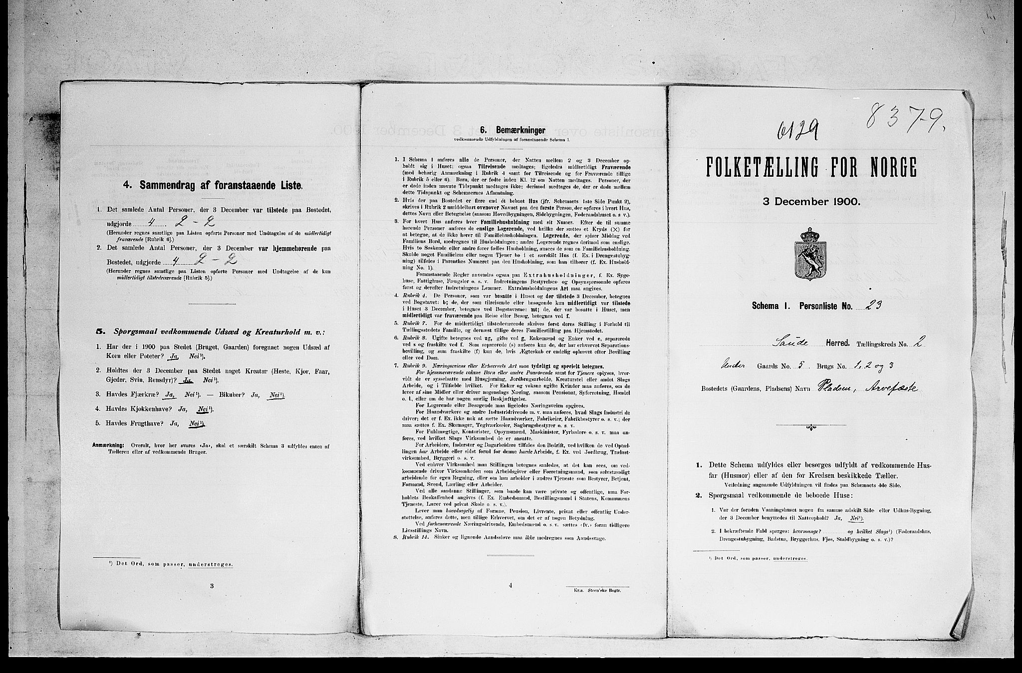 SAKO, 1900 census for Sauherad, 1900, p. 41