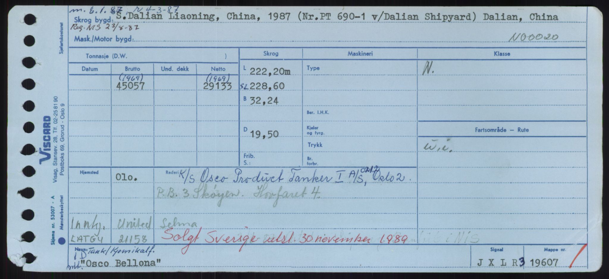 Sjøfartsdirektoratet med forløpere, Skipsmålingen, AV/RA-S-1627/H/Hd/L0028: Fartøy, O, p. 399