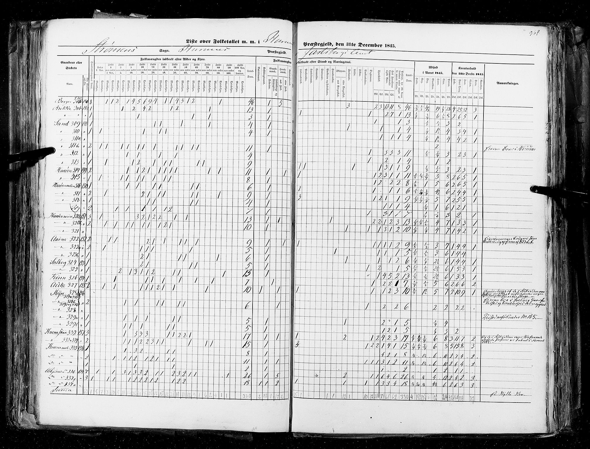 RA, Census 1845, vol. 4: Buskerud amt og Jarlsberg og Larvik amt, 1845, p. 268