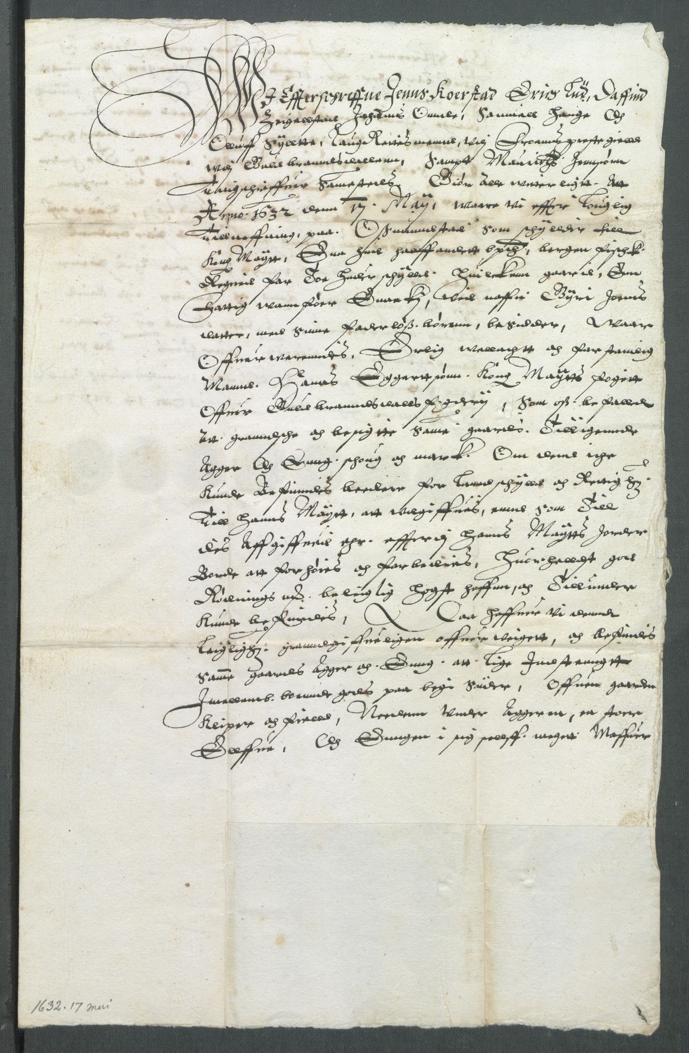 Riksarkivets diplomsamling, AV/RA-EA-5965/F02/L0142: Dokumenter, 1632, p. 53