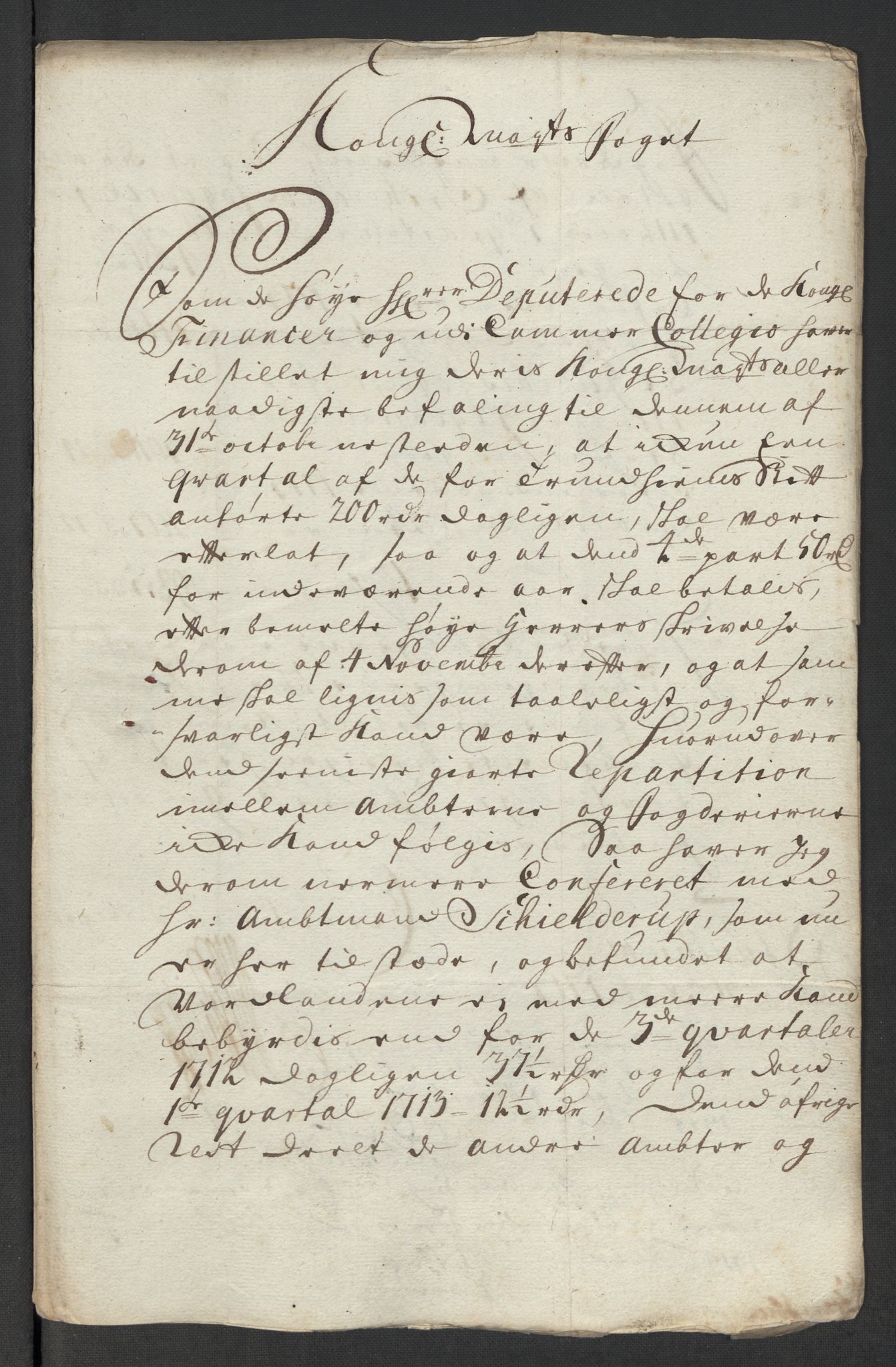 Rentekammeret inntil 1814, Reviderte regnskaper, Fogderegnskap, AV/RA-EA-4092/R60/L3964: Fogderegnskap Orkdal og Gauldal, 1713, p. 162