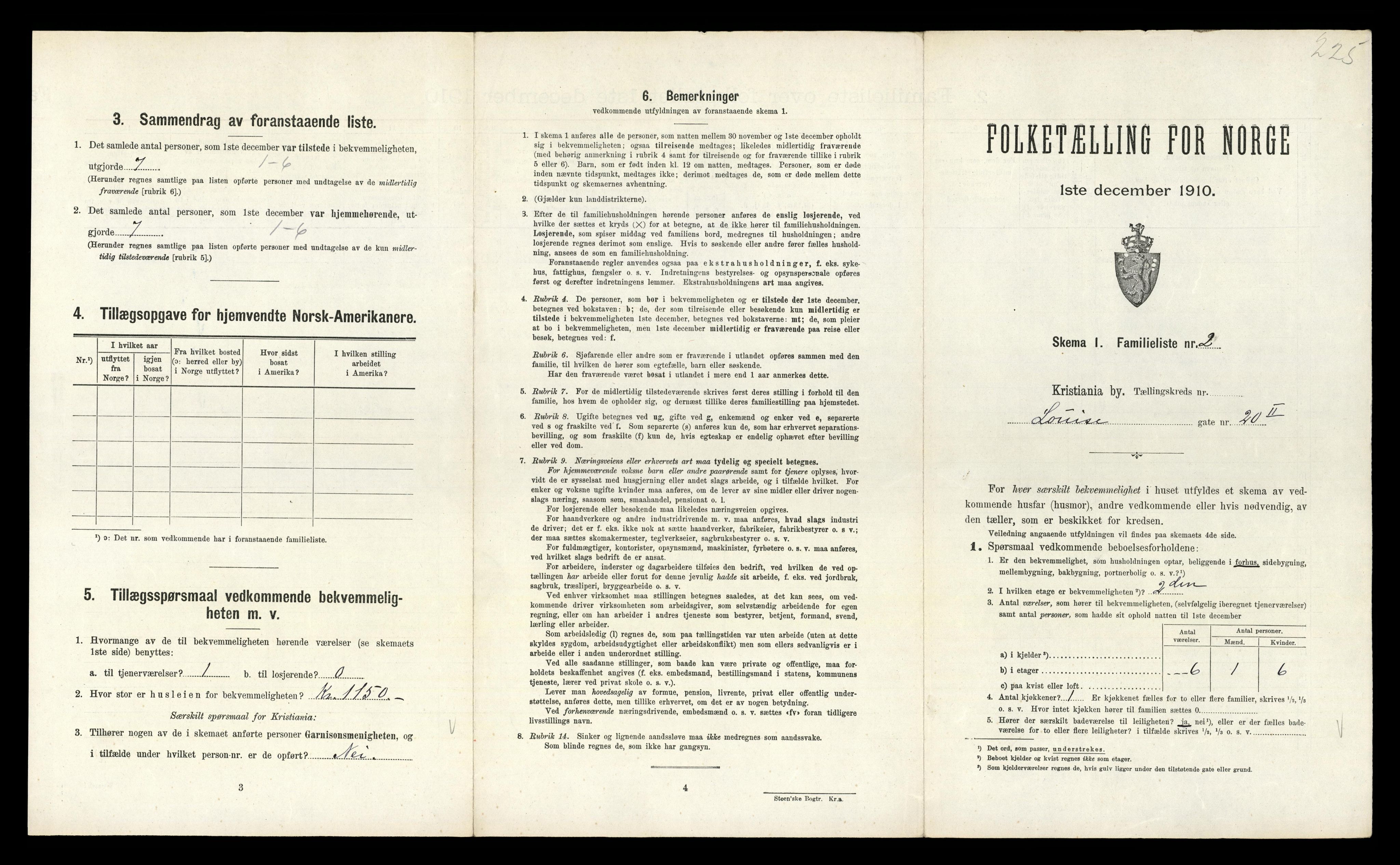 RA, 1910 census for Kristiania, 1910, p. 56935