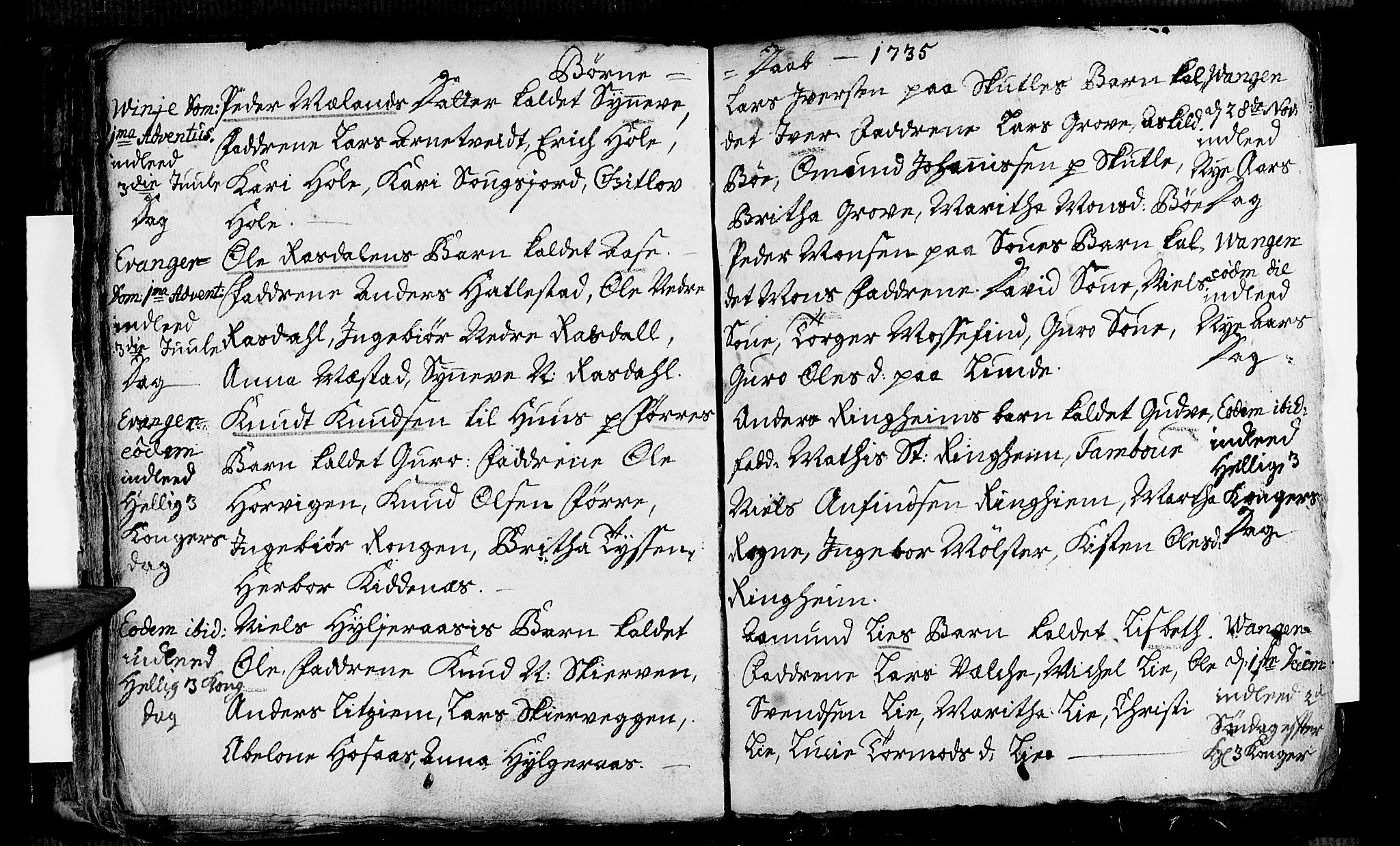 Voss sokneprestembete, AV/SAB-A-79001/H/Haa: Parish register (official) no. A 4, 1732-1736, p. 68