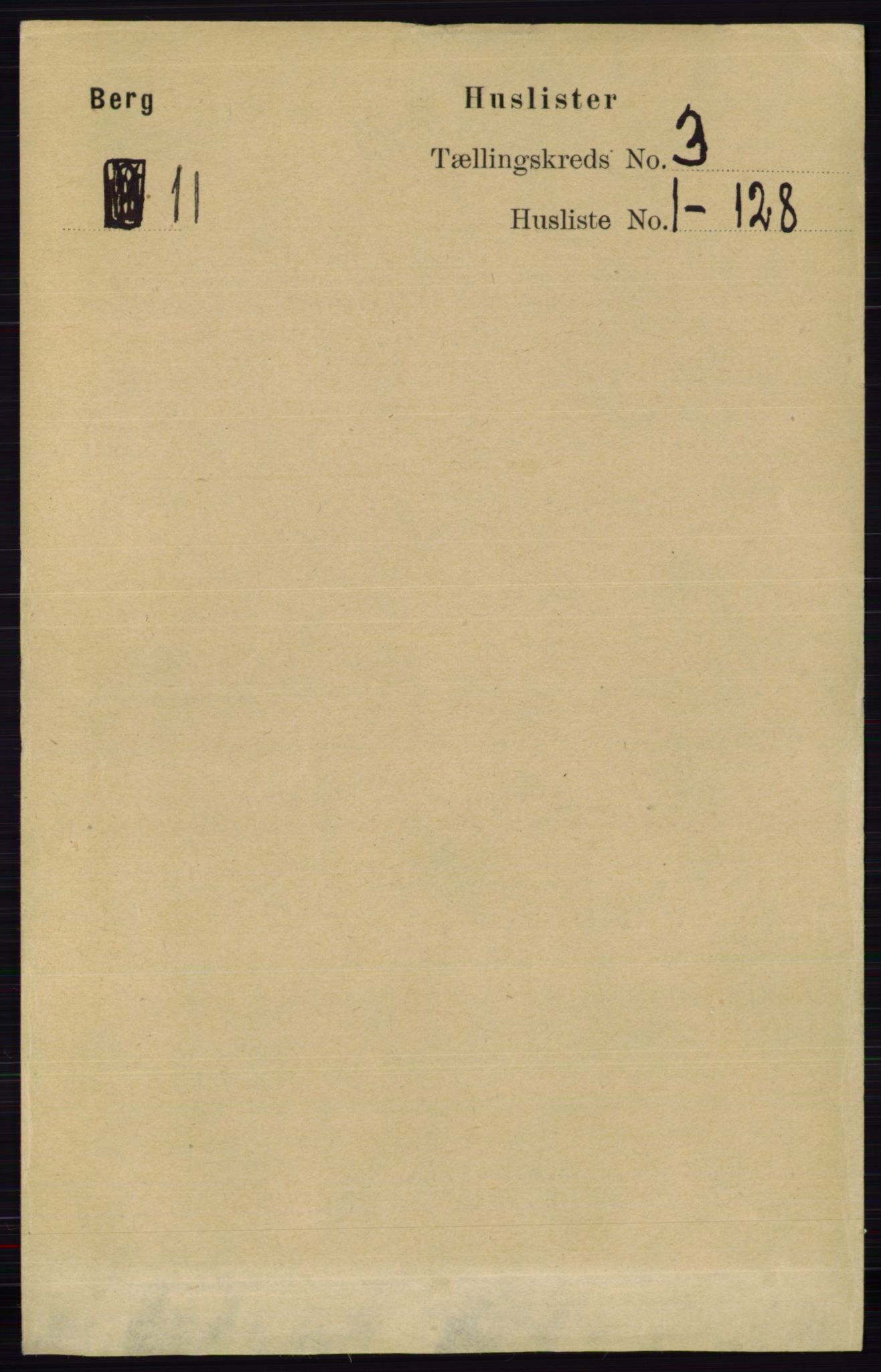 RA, 1891 census for 0116 Berg, 1891, p. 1750