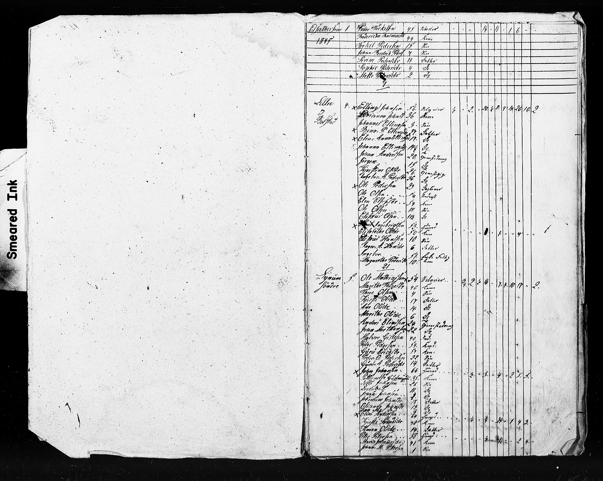 , Census 1845 for Skogn, 1845, p. 49