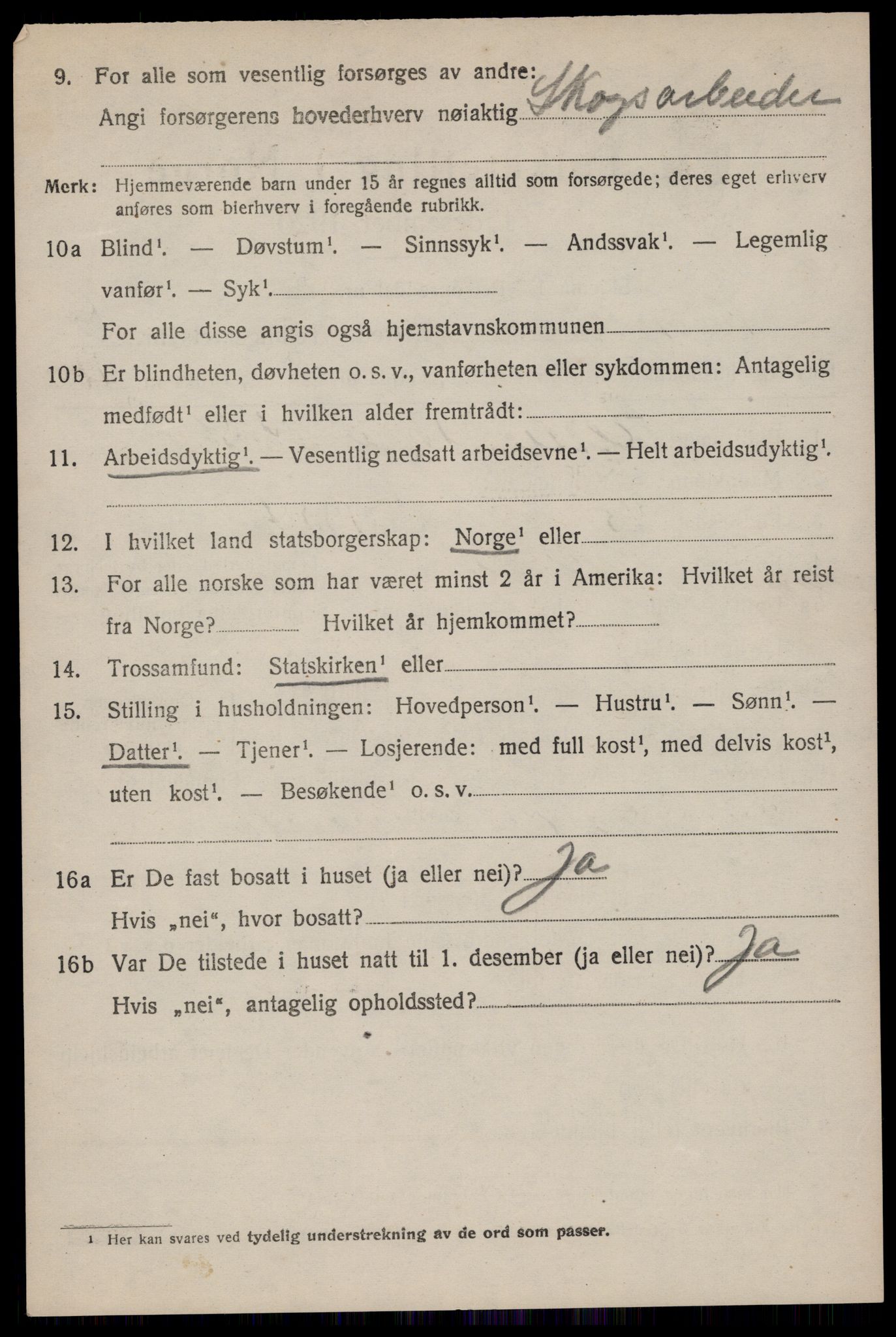 SAKO, 1920 census for Kviteseid, 1920, p. 3512