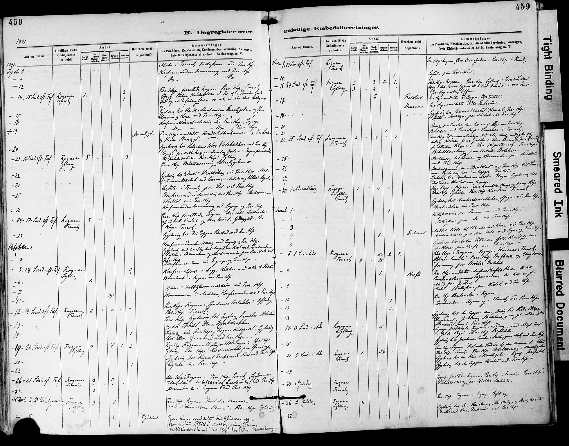 Lier kirkebøker, SAKO/A-230/F/Fa/L0015: Parish register (official) no. I 15, 1883-1894, p. 459