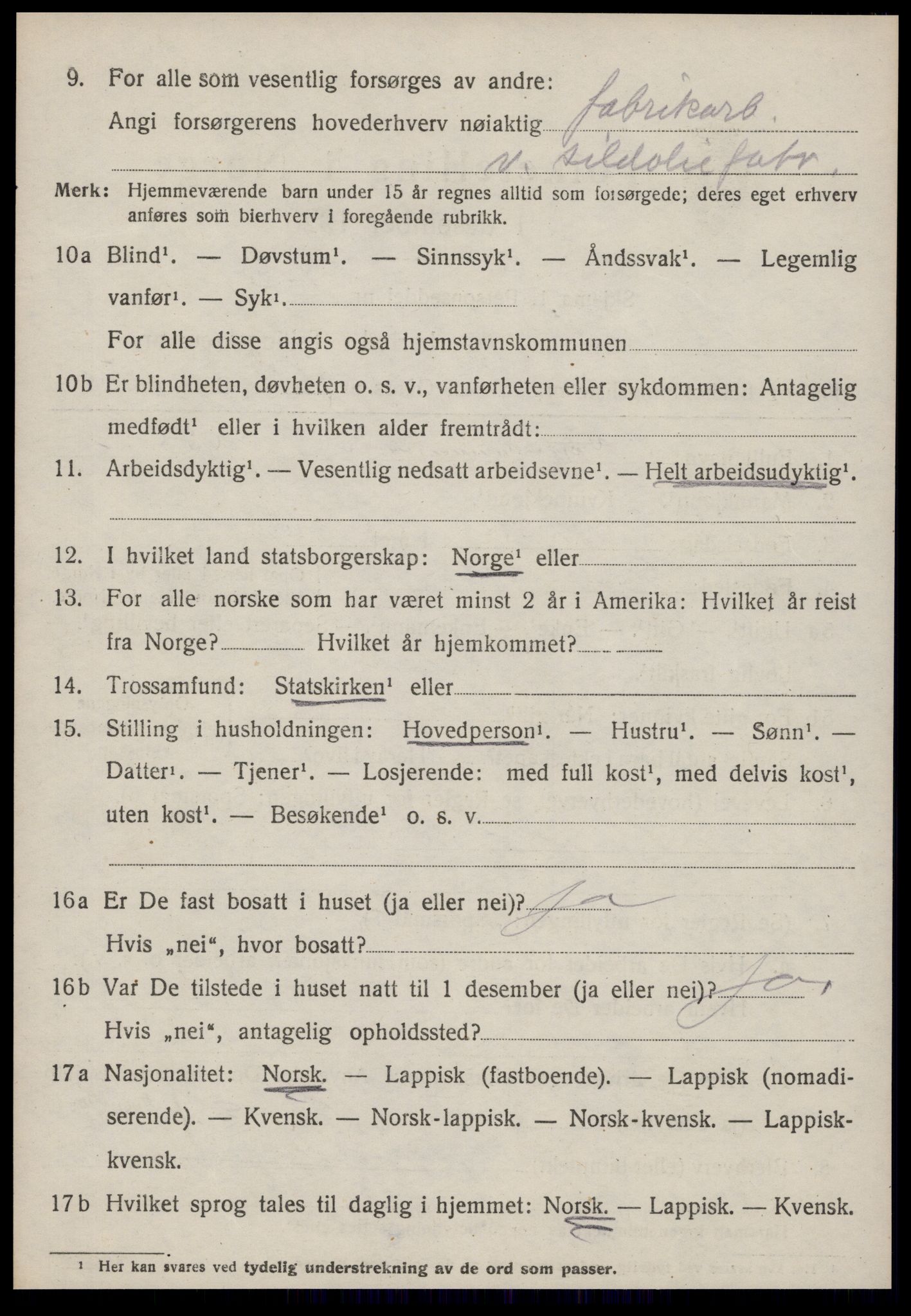 SAT, 1920 census for Jøssund, 1920, p. 1875