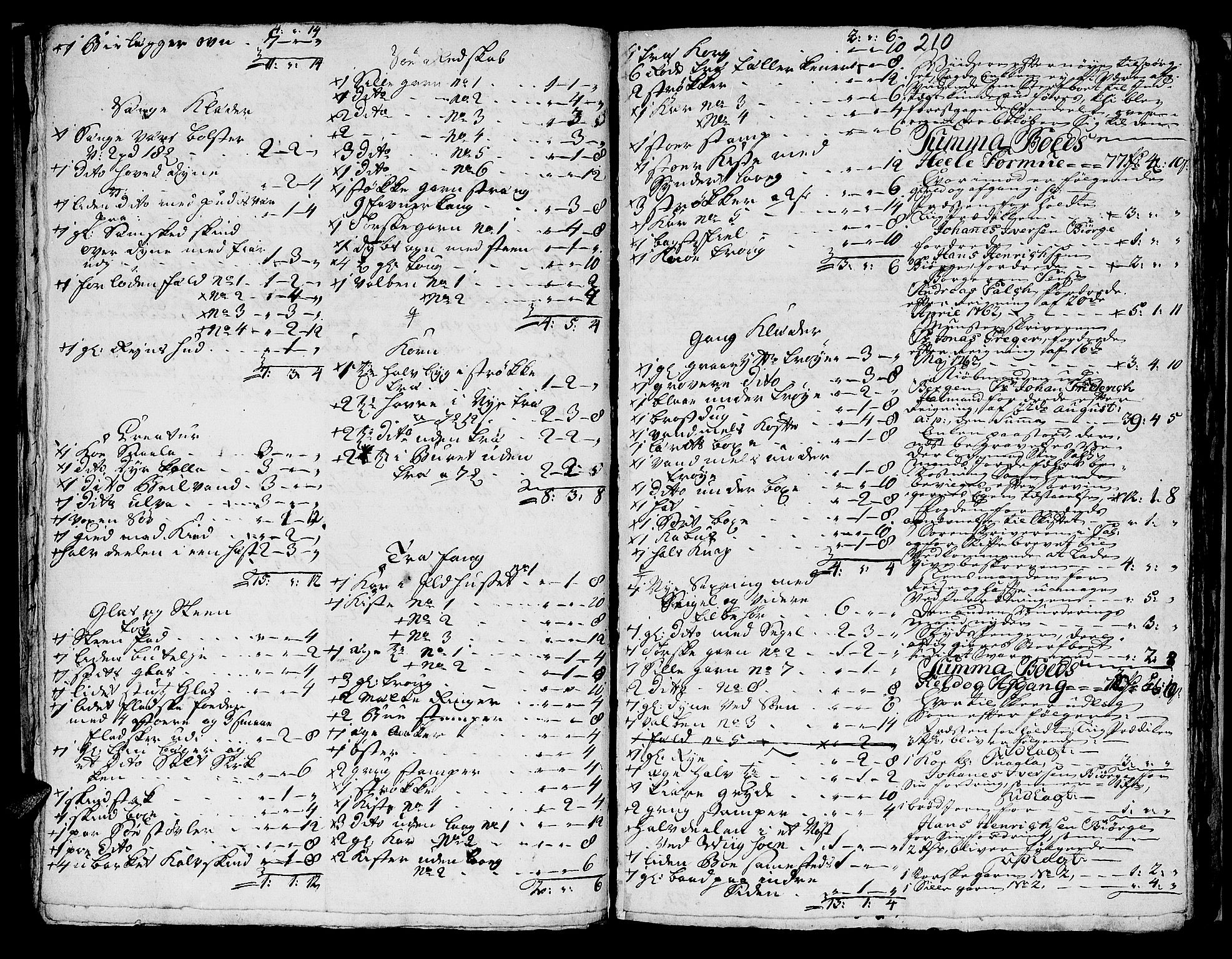 Helgeland sorenskriveri, AV/SAT-A-0004/3/3A/L0051: Konseptprotokoll 36, 1762, p. 209b-210a