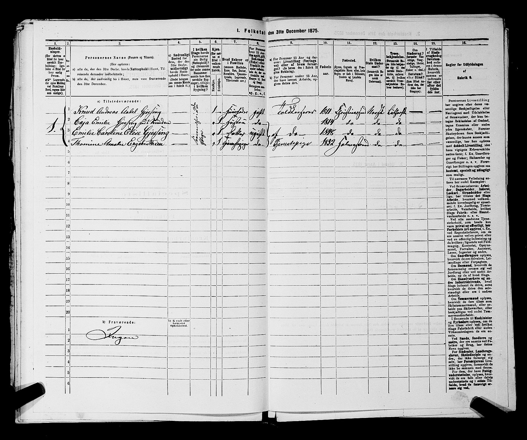 SAKO, 1875 census for 0702P Holmestrand, 1875, p. 154