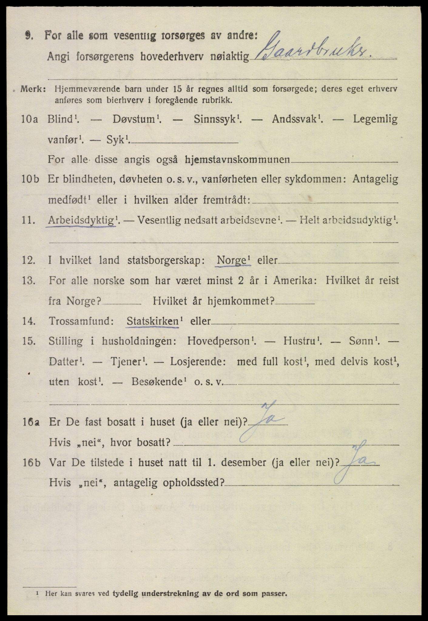 SAH, 1920 census for Torpa, 1920, p. 4024