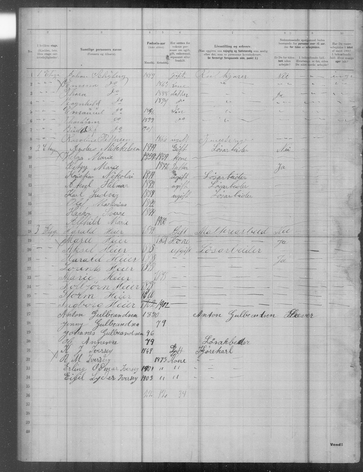 OBA, Municipal Census 1903 for Kristiania, 1903, p. 24971