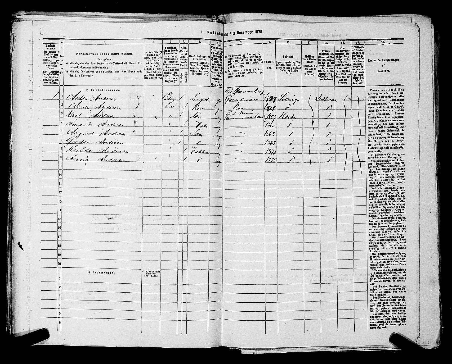 SAKO, 1875 census for 0703P Horten, 1875, p. 893