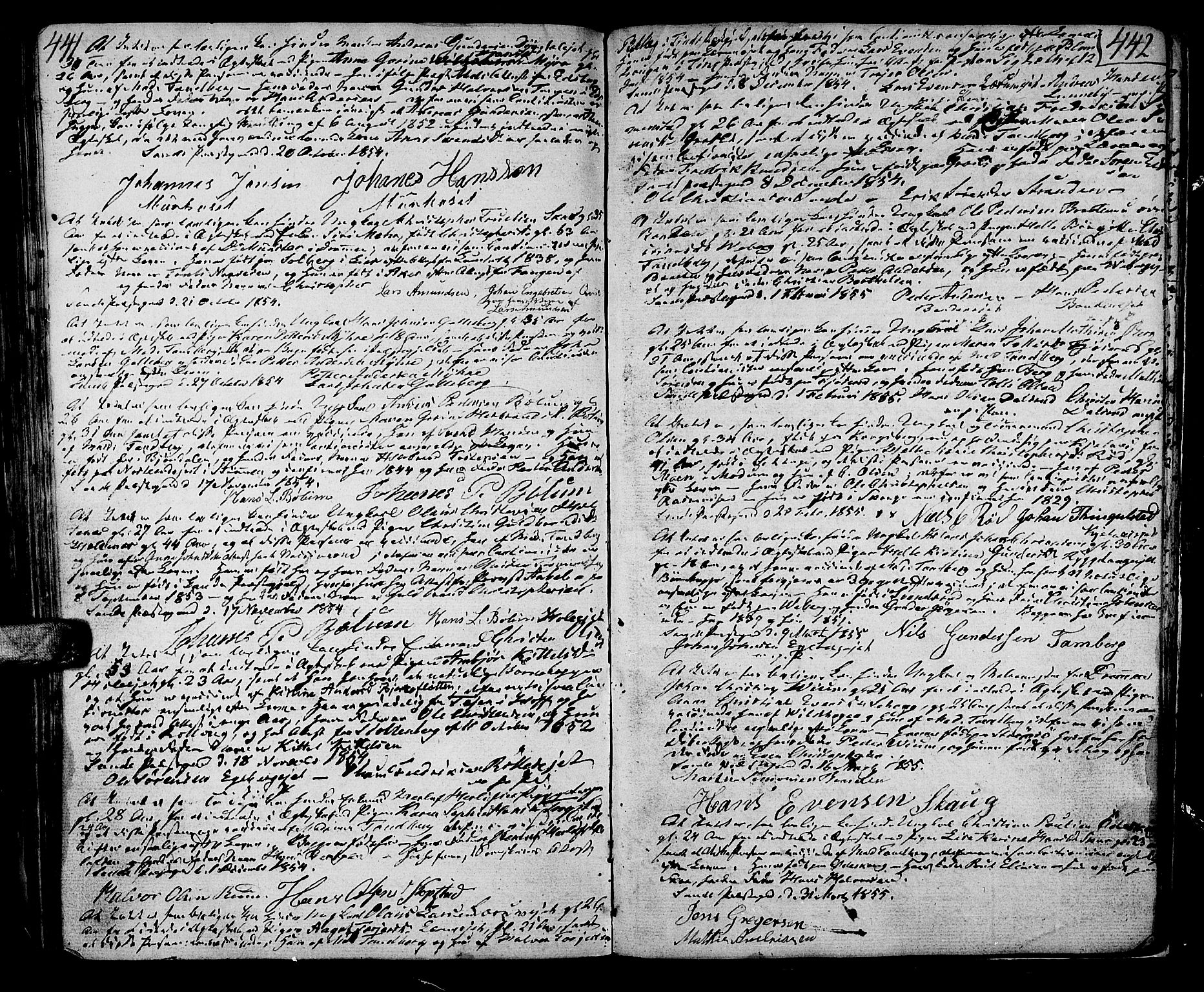 Sande Kirkebøker, SAKO/A-53/F/Fa/L0002: Parish register (official) no. 2, 1804-1814, p. 441-442