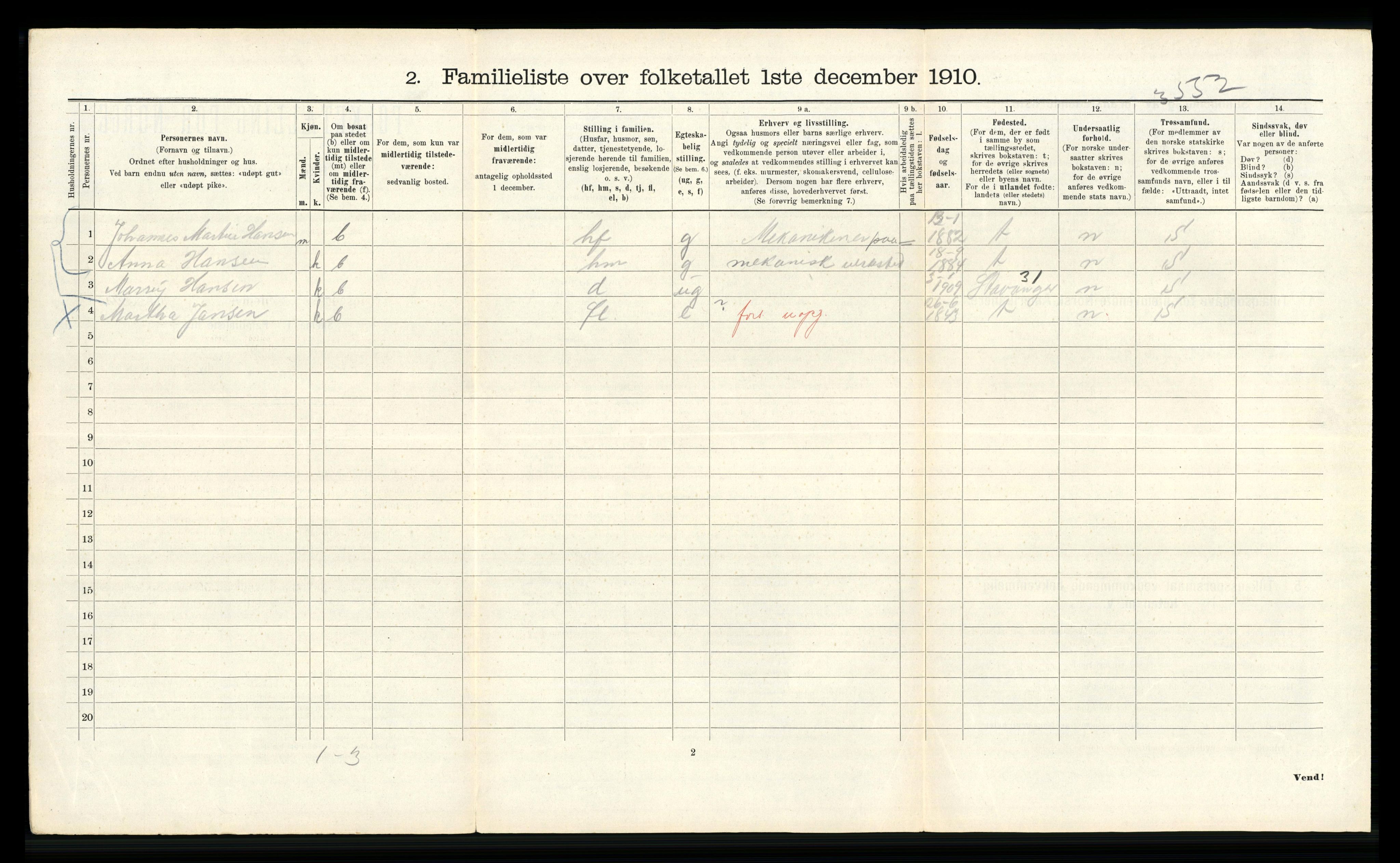 RA, 1910 census for Bergen, 1910, p. 38628