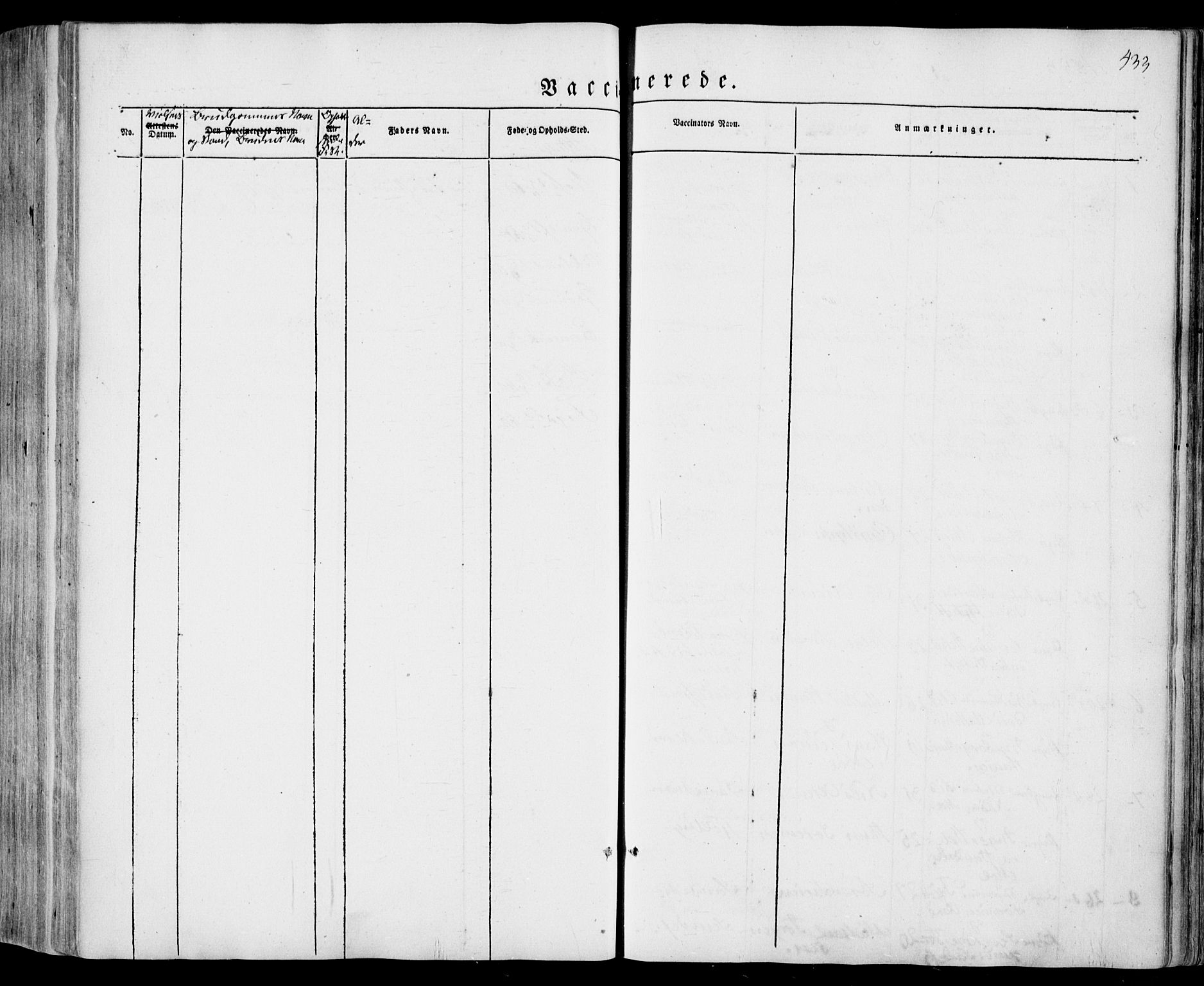 Sandar kirkebøker, SAKO/A-243/F/Fa/L0006: Parish register (official) no. 6, 1847-1860, p. 433