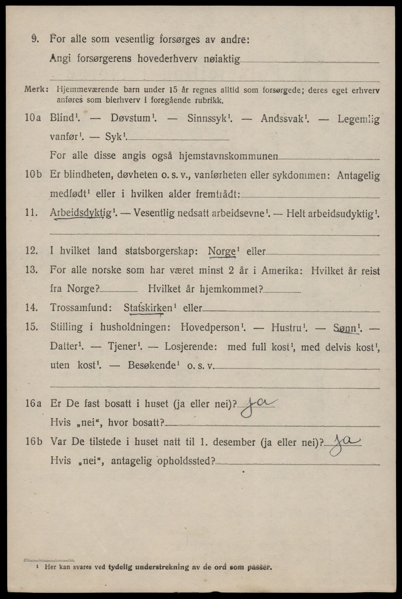 SAKO, 1920 census for Nissedal, 1920, p. 2268