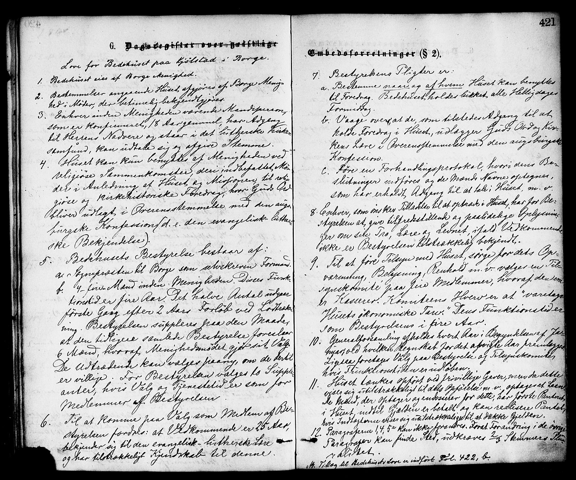Borge prestekontor Kirkebøker, SAO/A-10903/F/Fa/L0007: Parish register (official) no. I 7, 1875-1886, p. 421