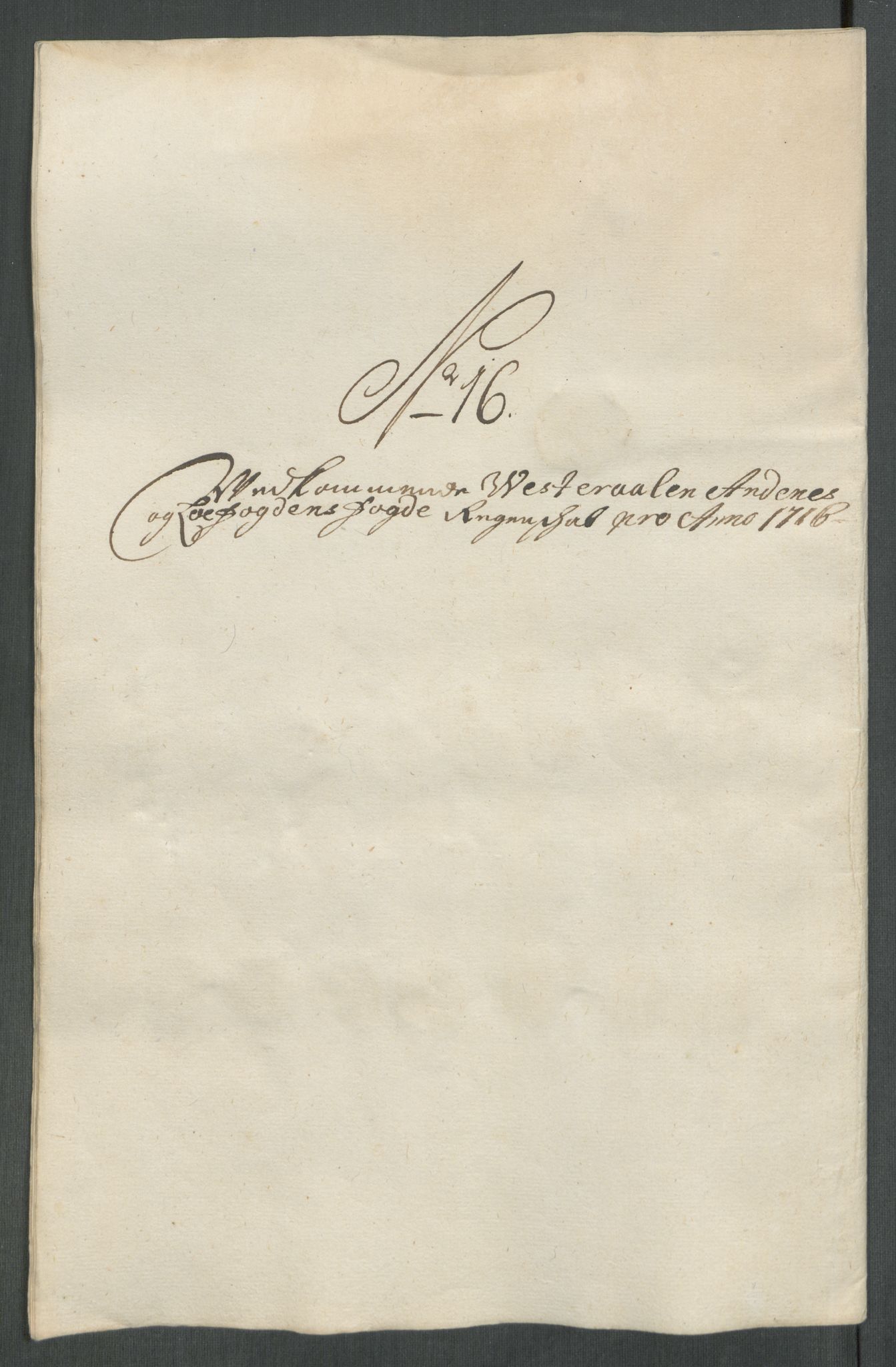 Rentekammeret inntil 1814, Reviderte regnskaper, Fogderegnskap, AV/RA-EA-4092/R67/L4682: Fogderegnskap Vesterålen, Andenes og Lofoten, 1716, p. 126