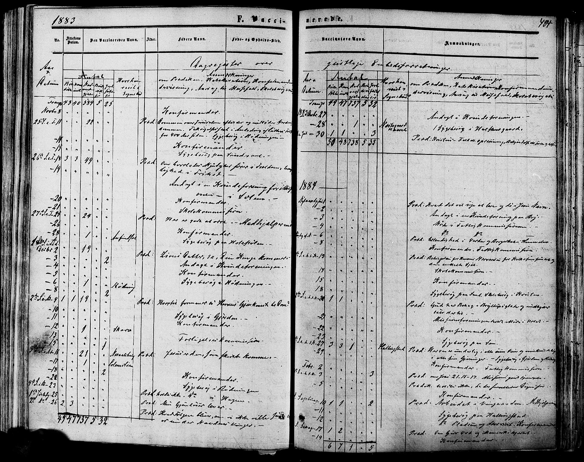 Hol kirkebøker, AV/SAKO-A-227/F/Fa/L0002: Parish register (official) no. I 2, 1870-1886, p. 484