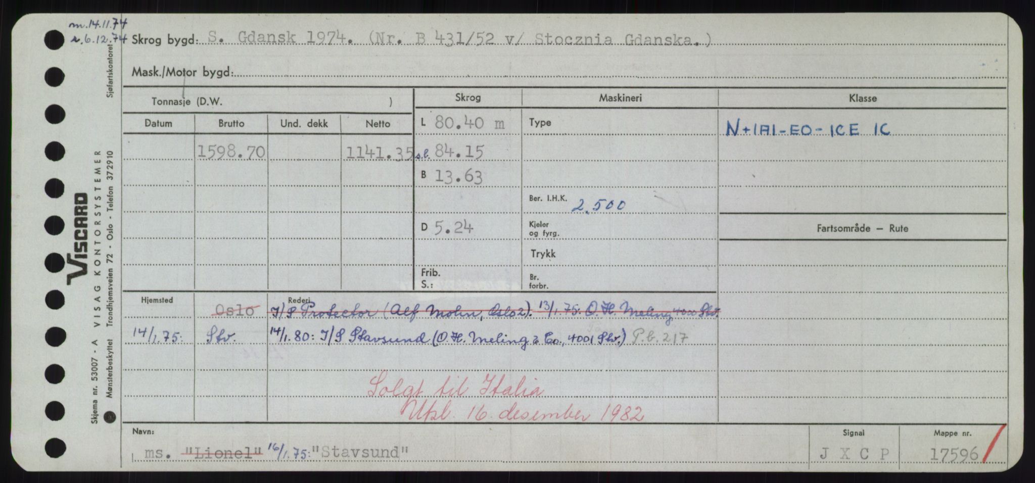 Sjøfartsdirektoratet med forløpere, Skipsmålingen, RA/S-1627/H/Hd/L0036: Fartøy, St, p. 221