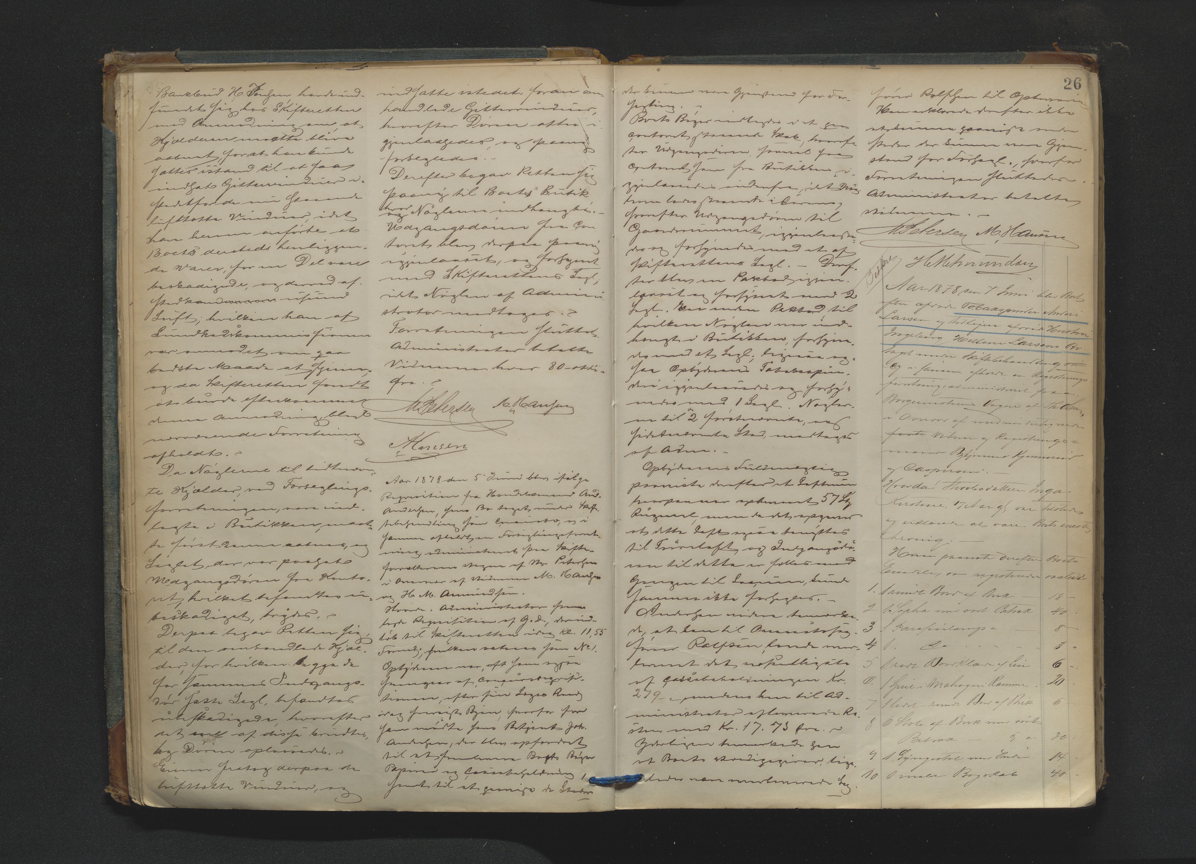 Drammen byfogd, AV/SAKO-A-222/H/Hb/Hbb/L0004: Registreringsprotokoll., 1878-1885, p. 26