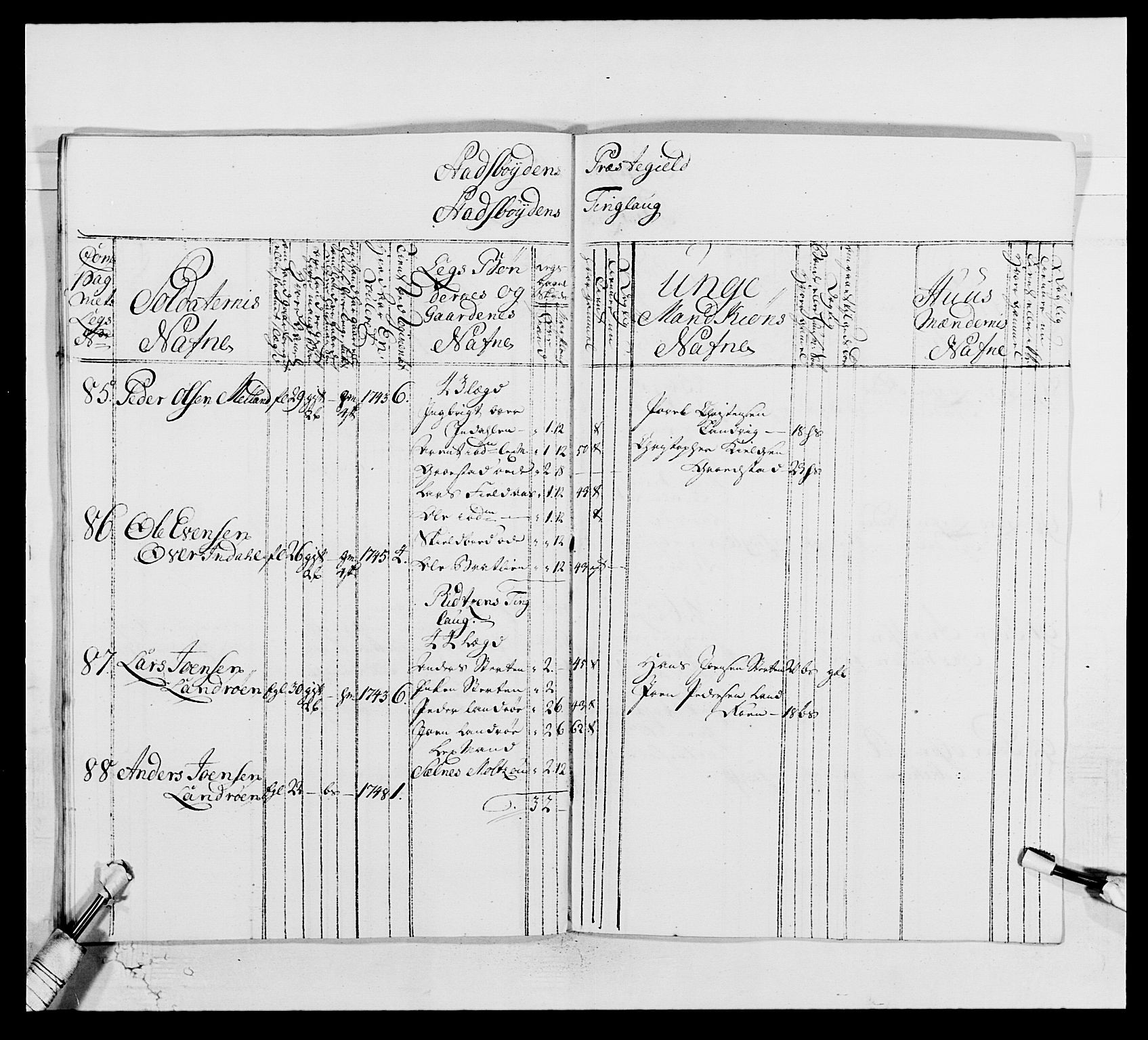 Kommanderende general (KG I) med Det norske krigsdirektorium, AV/RA-EA-5419/E/Ea/L0514: 3. Trondheimske regiment, 1737-1749, p. 552