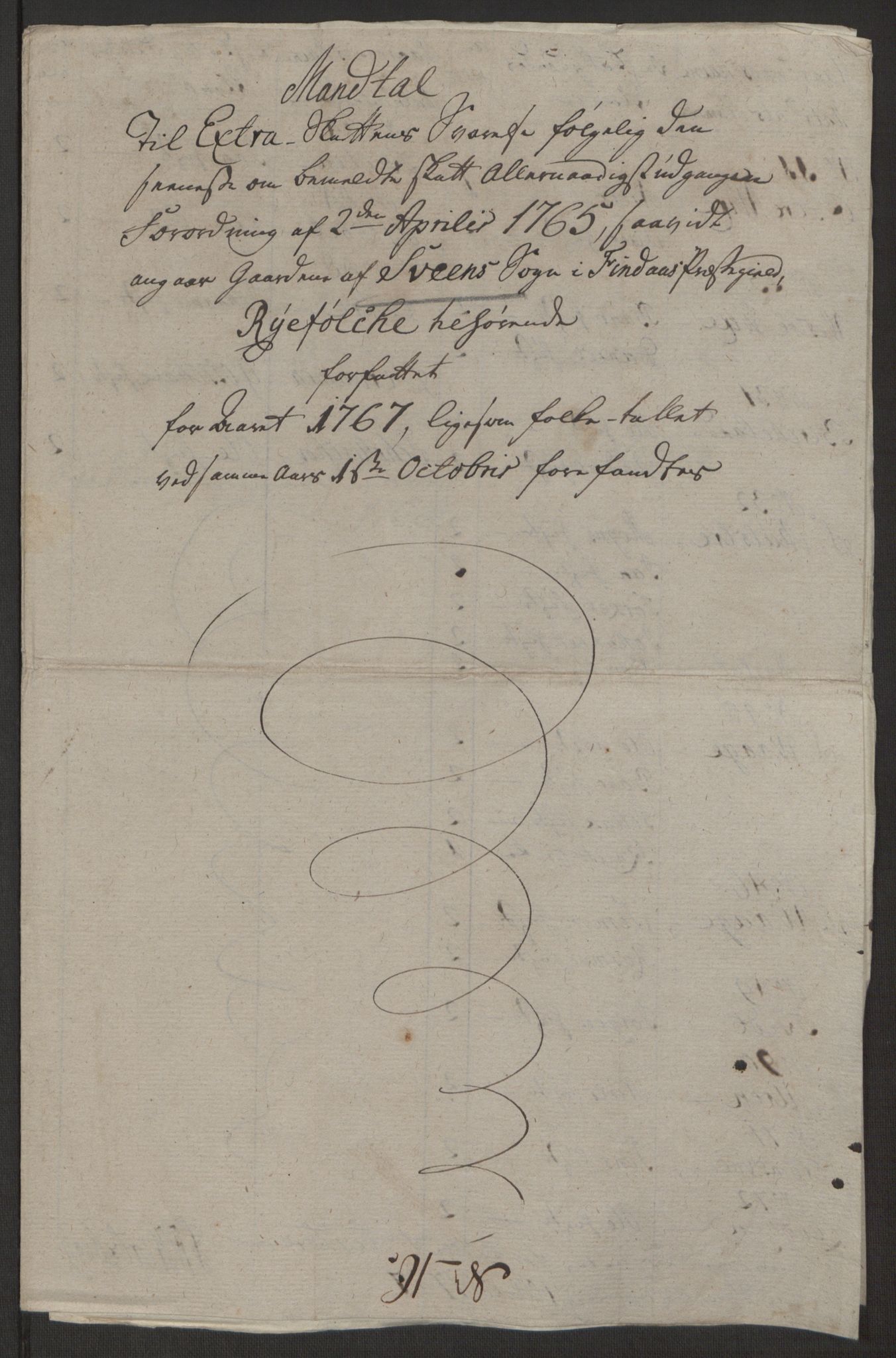 Rentekammeret inntil 1814, Realistisk ordnet avdeling, AV/RA-EA-4070/Ol/L0016b: [Gg 10]: Ekstraskatten, 23.09.1762. Ryfylke, 1764-1768, p. 354