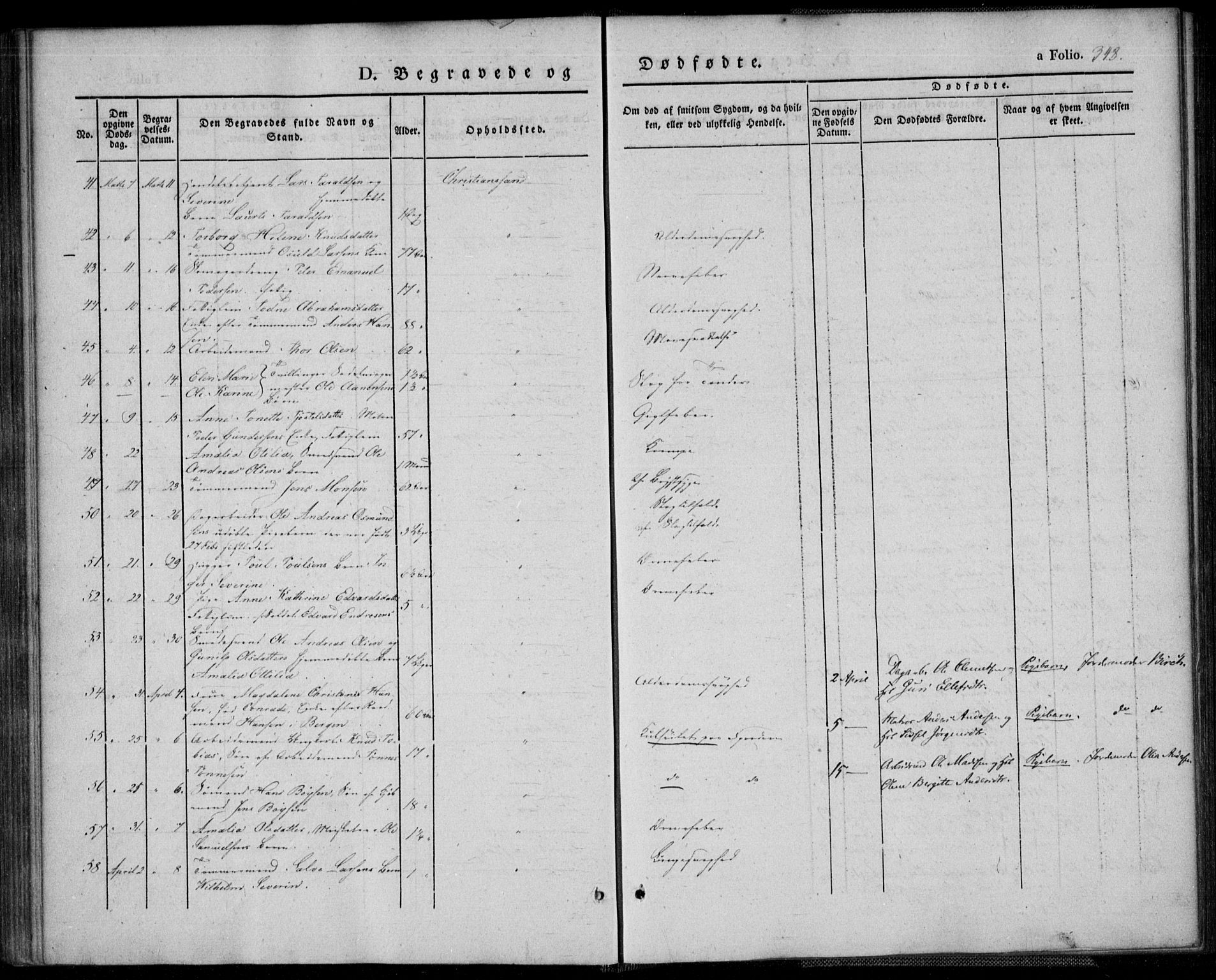 Kristiansand domprosti, AV/SAK-1112-0006/F/Fa/L0013: Parish register (official) no. A 13, 1842-1851, p. 348