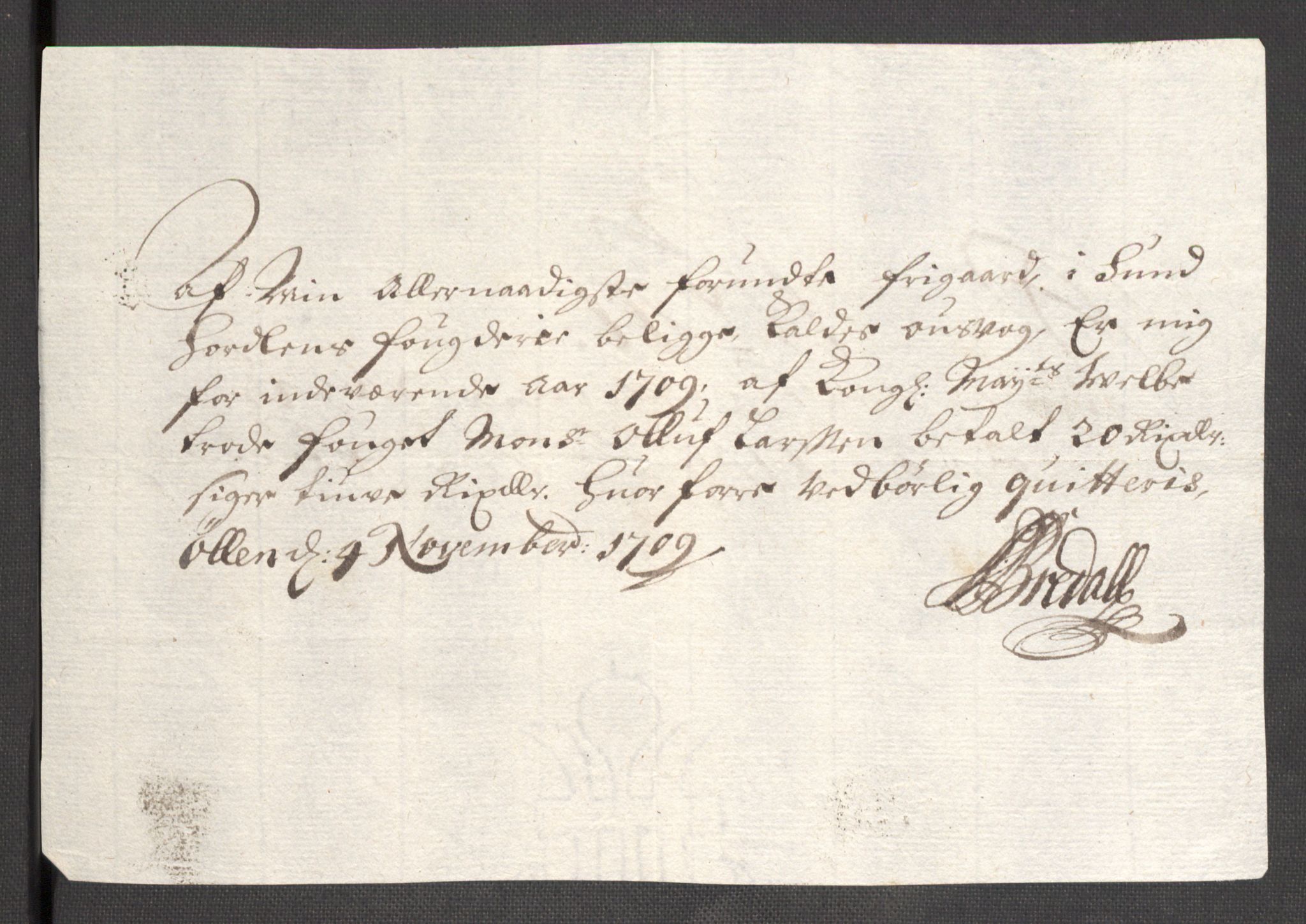 Rentekammeret inntil 1814, Reviderte regnskaper, Fogderegnskap, AV/RA-EA-4092/R48/L2986: Fogderegnskap Sunnhordland og Hardanger, 1709-1710, p. 232