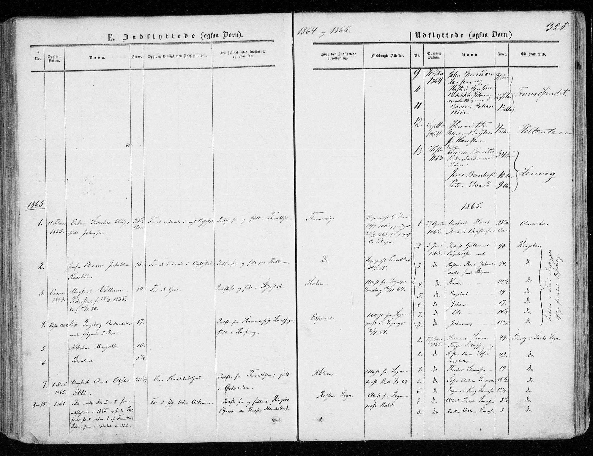 Tranøy sokneprestkontor, SATØ/S-1313/I/Ia/Iaa/L0007kirke: Parish register (official) no. 7, 1856-1866, p. 325