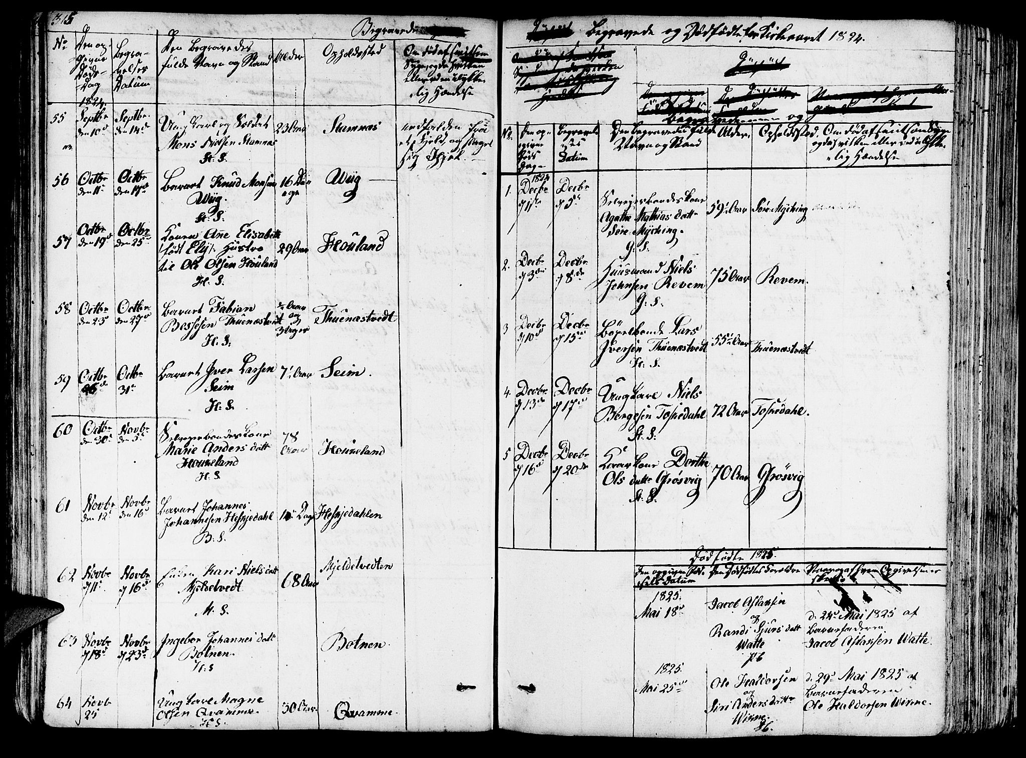 Haus sokneprestembete, AV/SAB-A-75601/H/Haa: Parish register (official) no. A 13, 1821-1827, p. 316