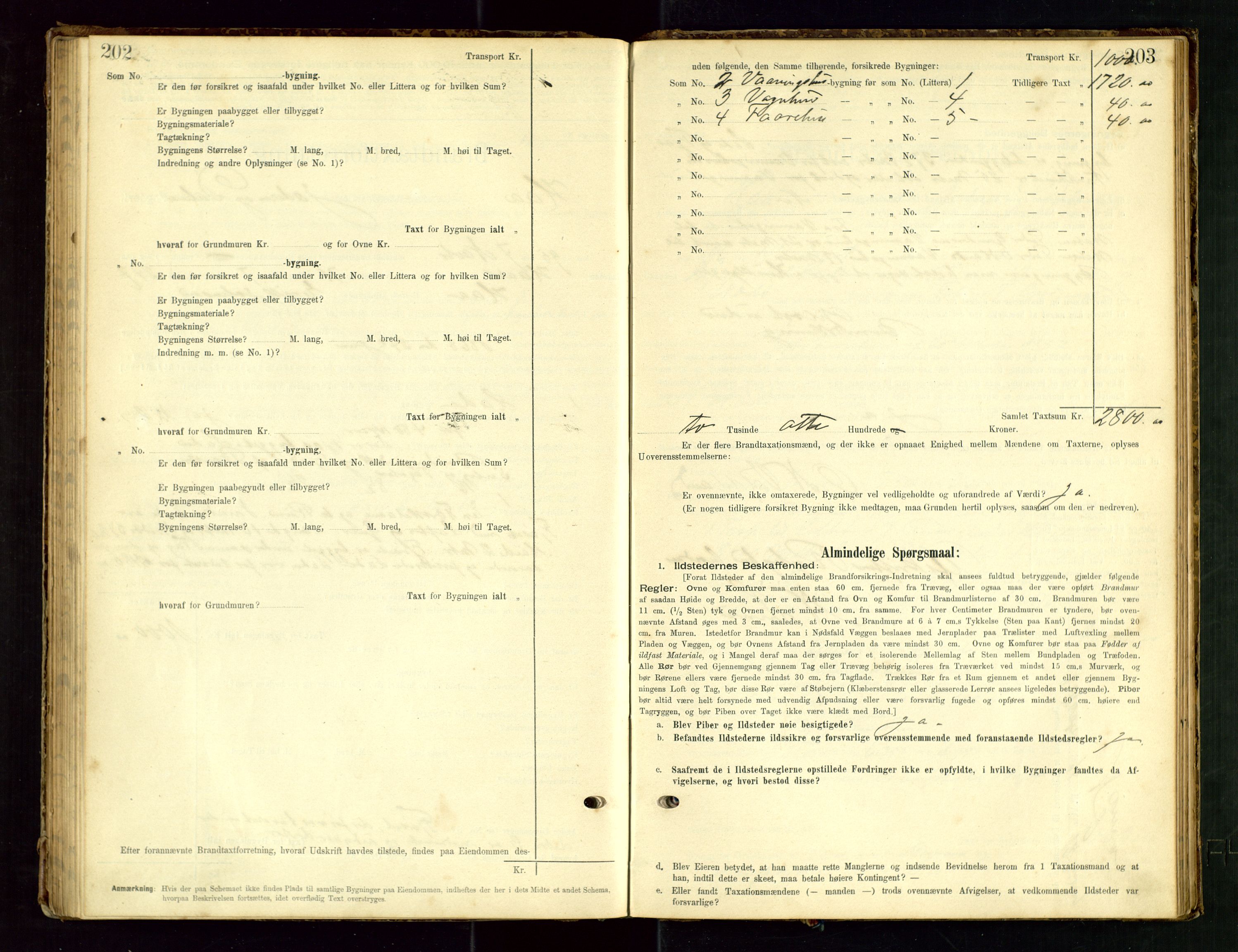 Hå lensmannskontor, AV/SAST-A-100456/Goa/L0003: Takstprotokoll (skjema), 1895-1911, p. 202-203