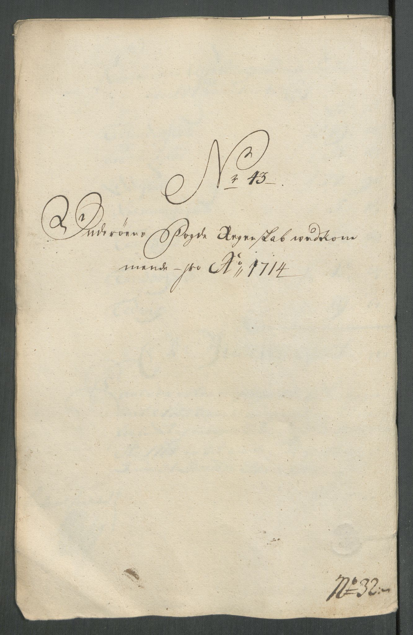 Rentekammeret inntil 1814, Reviderte regnskaper, Fogderegnskap, AV/RA-EA-4092/R63/L4322: Fogderegnskap Inderøy, 1714, p. 352