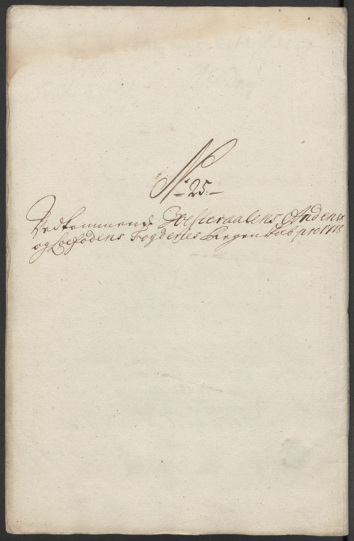 Rentekammeret inntil 1814, Reviderte regnskaper, Fogderegnskap, RA/EA-4092/R67/L4684: Fogderegnskap Vesterålen, Andenes og Lofoten, 1718, p. 233