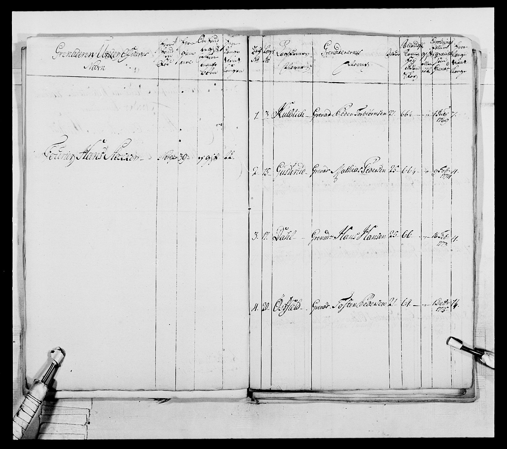Generalitets- og kommissariatskollegiet, Det kongelige norske kommissariatskollegium, AV/RA-EA-5420/E/Eh/L0043a: 2. Akershusiske nasjonale infanteriregiment, 1767-1778, p. 567