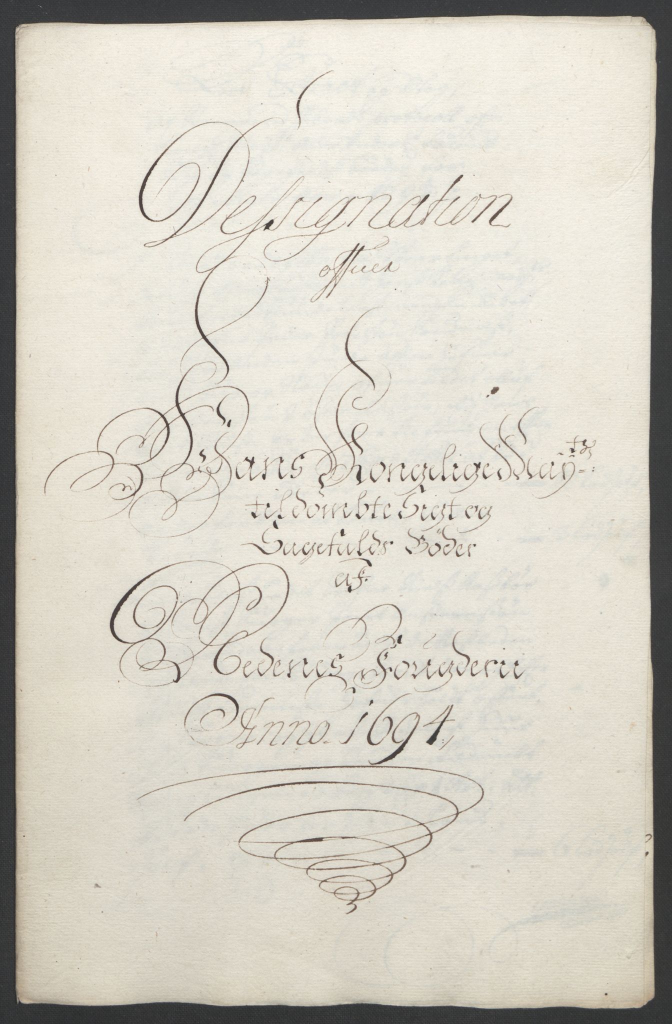 Rentekammeret inntil 1814, Reviderte regnskaper, Fogderegnskap, RA/EA-4092/R39/L2312: Fogderegnskap Nedenes, 1693-1695, p. 136