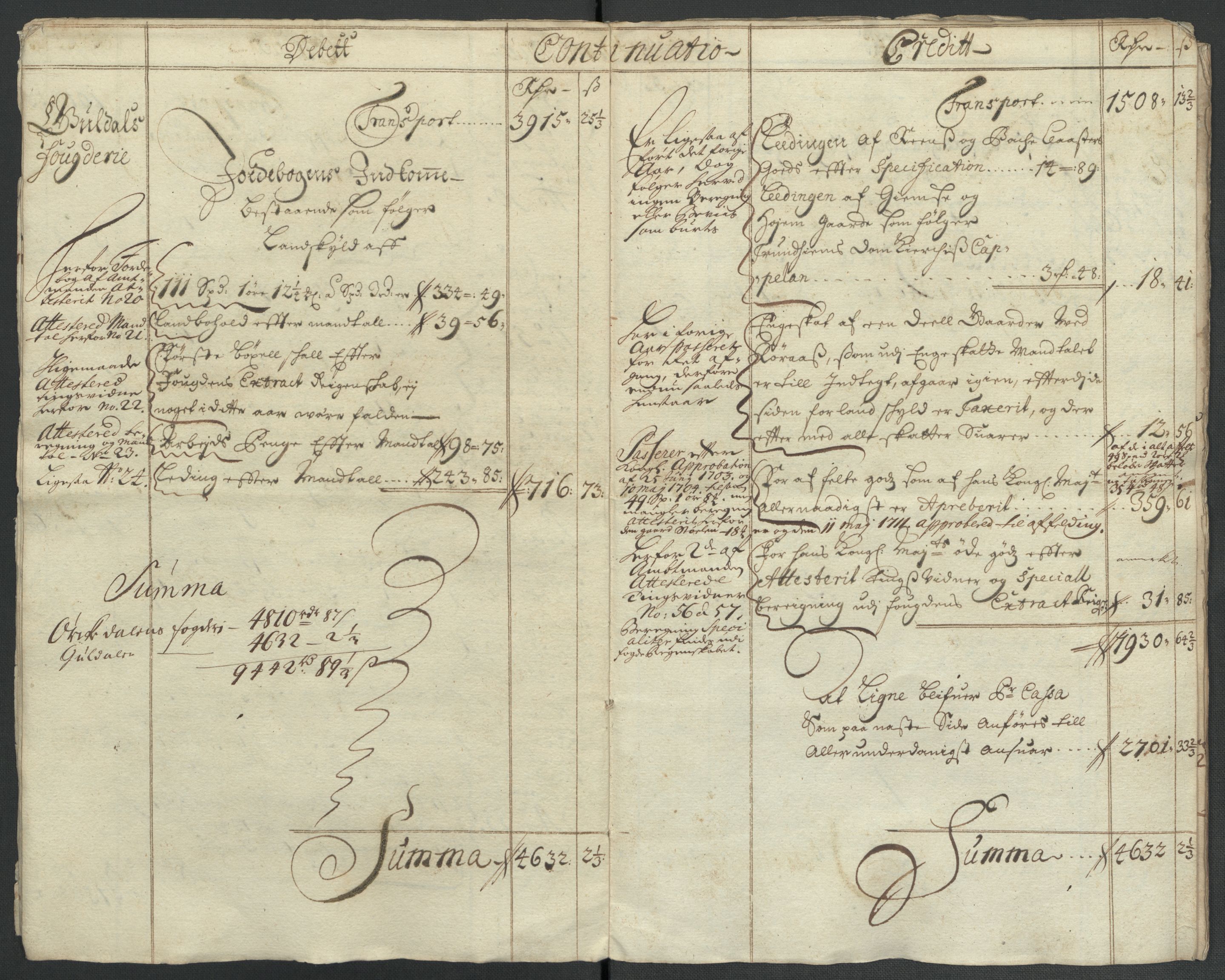 Rentekammeret inntil 1814, Reviderte regnskaper, Fogderegnskap, RA/EA-4092/R60/L3960: Fogderegnskap Orkdal og Gauldal, 1710, p. 10