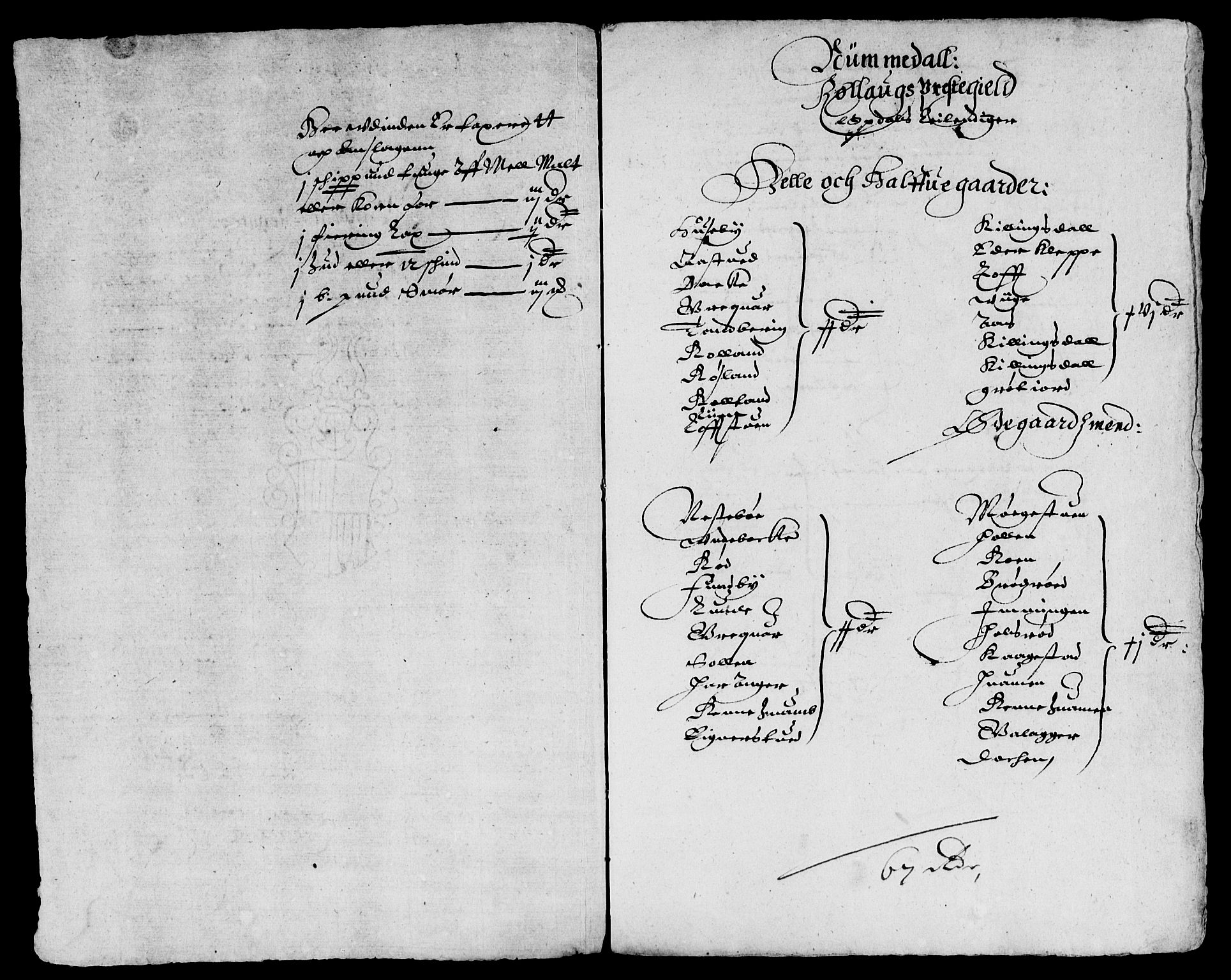 Rentekammeret inntil 1814, Reviderte regnskaper, Lensregnskaper, AV/RA-EA-5023/R/Rb/Rbn/L0001: Numedal og Sandsvær len, 1628-1638