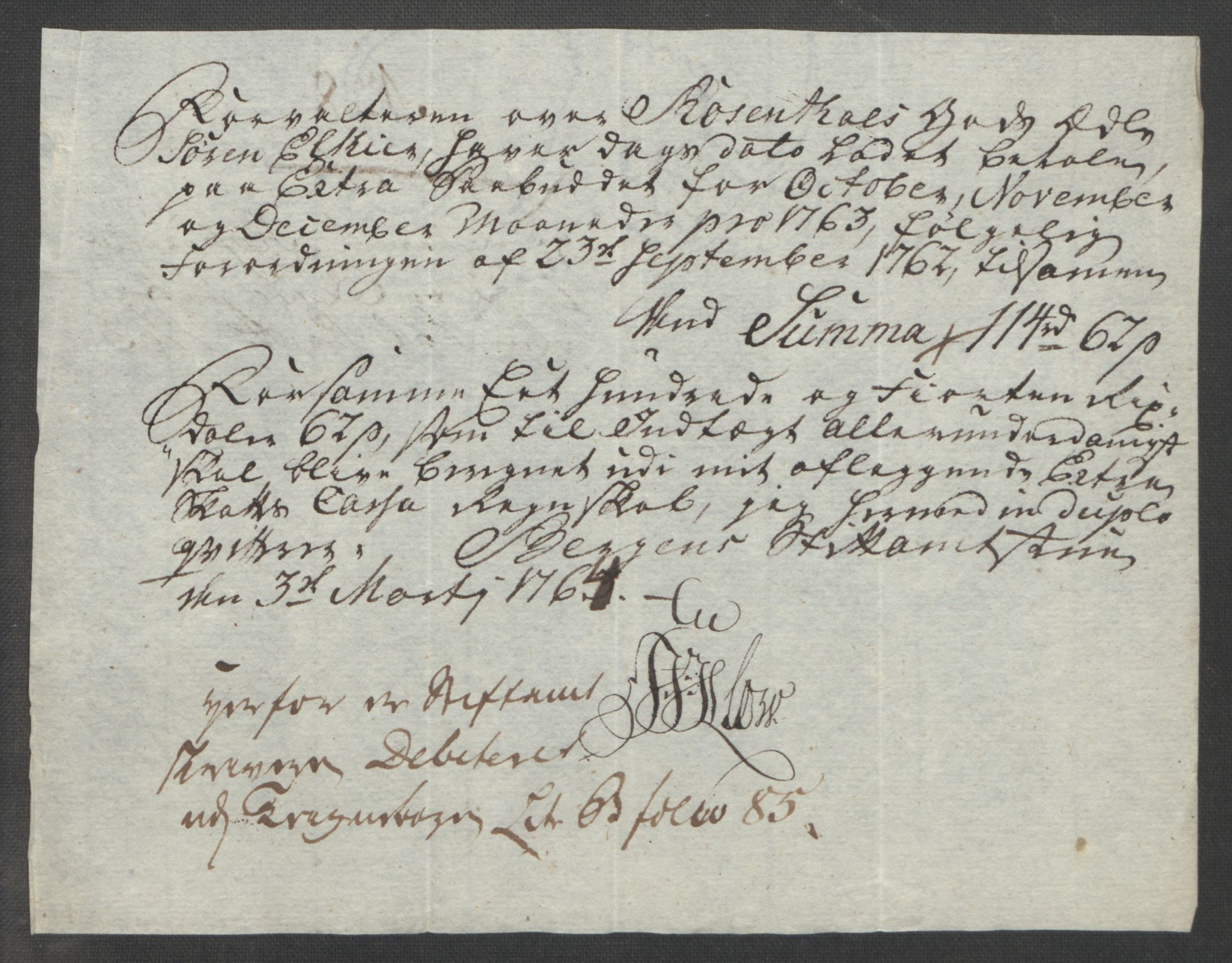 Rentekammeret inntil 1814, Reviderte regnskaper, Fogderegnskap, AV/RA-EA-4092/R49/L3157: Ekstraskatten Rosendal Baroni, 1762-1772, p. 57