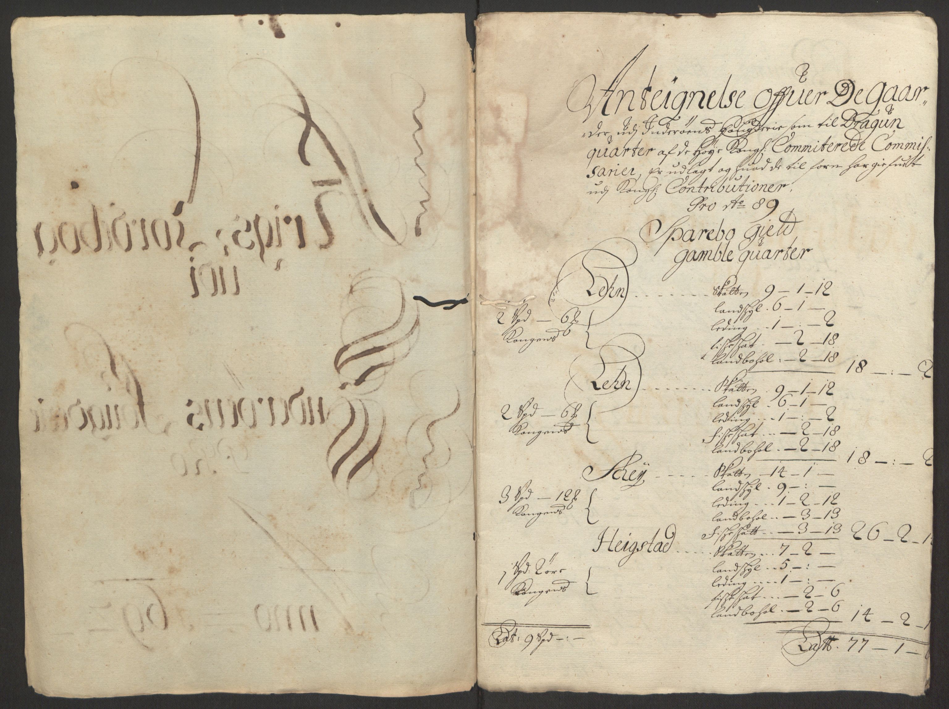 Rentekammeret inntil 1814, Reviderte regnskaper, Fogderegnskap, RA/EA-4092/R63/L4308: Fogderegnskap Inderøy, 1692-1694, p. 204
