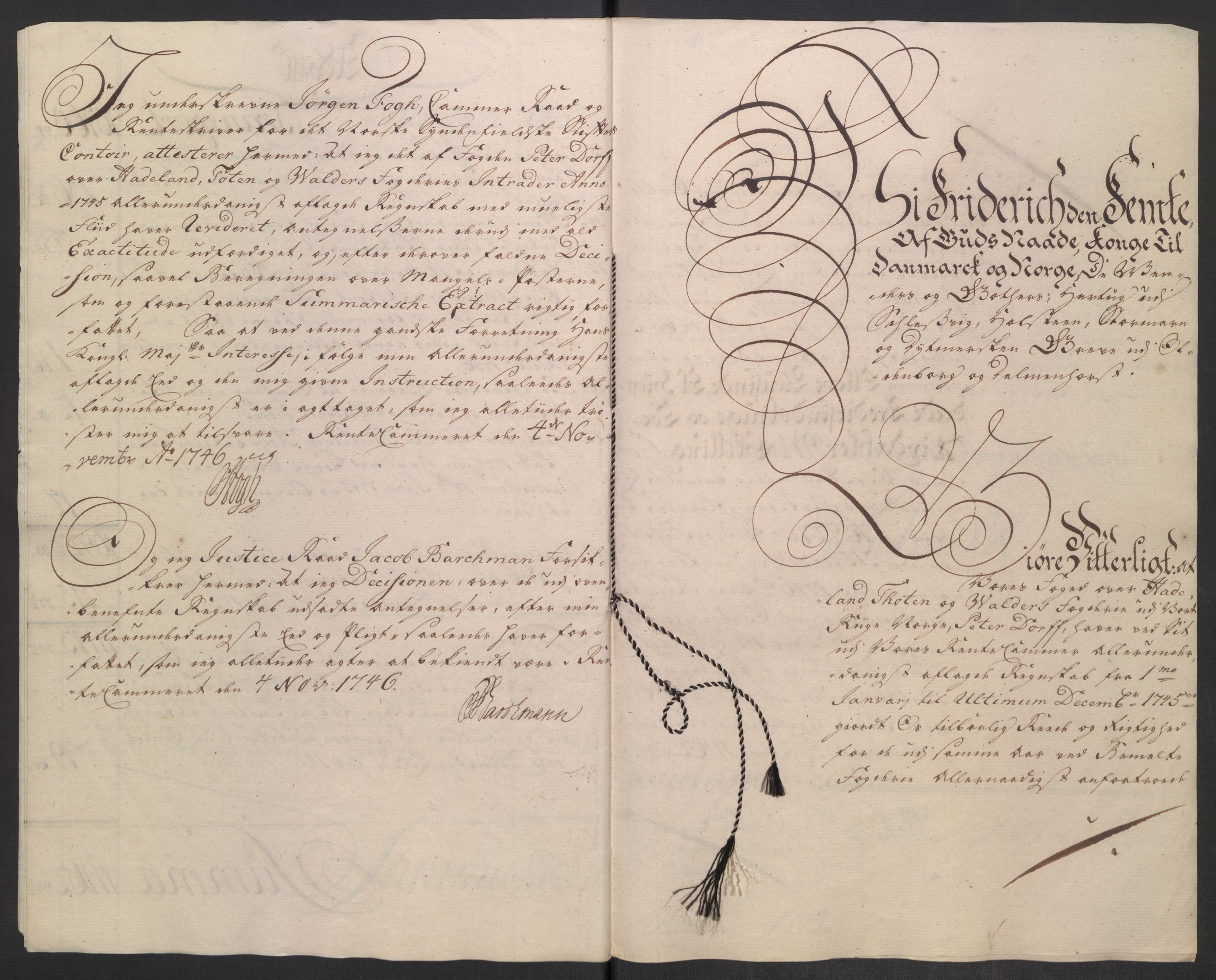 Rentekammeret inntil 1814, Reviderte regnskaper, Fogderegnskap, RA/EA-4092/R18/L1345: Fogderegnskap Hadeland, Toten og Valdres, 1745-1746, p. 25