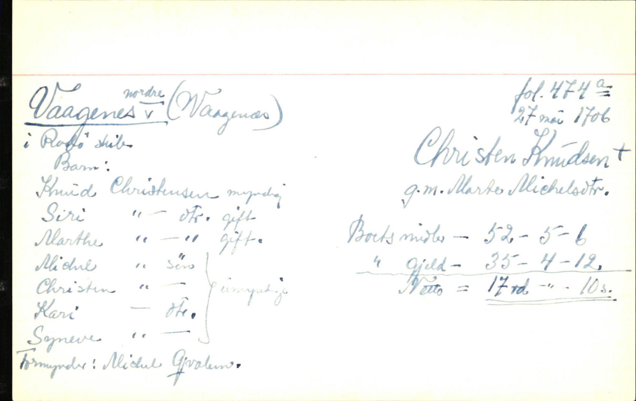 Skiftekort ved Statsarkivet i Bergen, SAB/SKIFTEKORT/001/L0001: Skifteprotokoll nr. 1-2 - test test, 1702-1716, p. 553