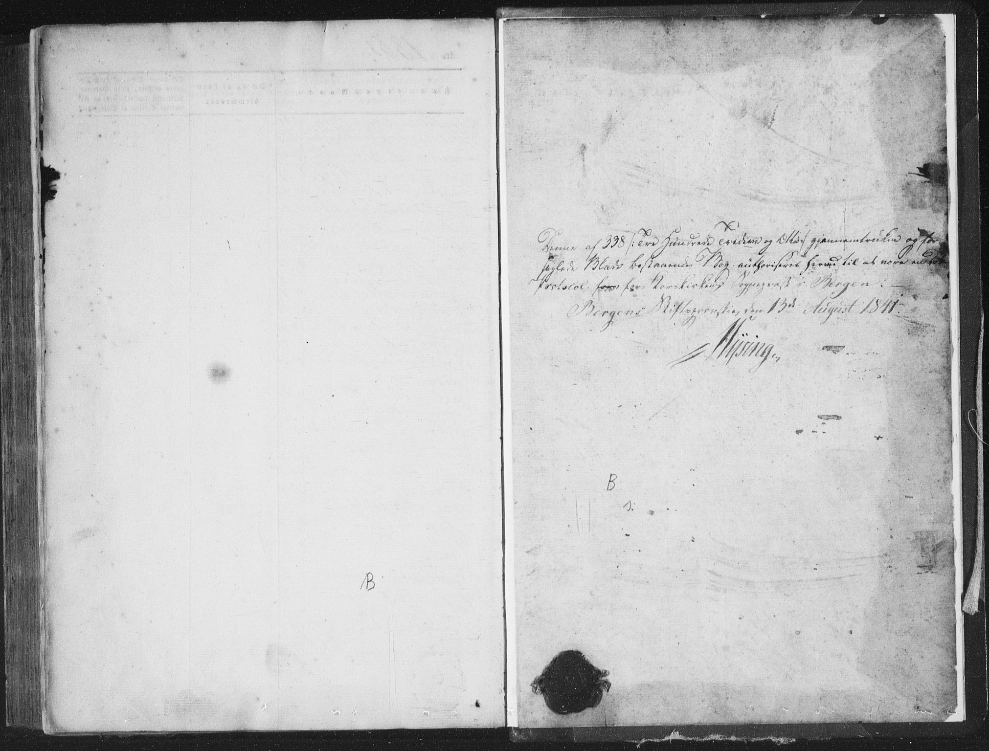 Korskirken sokneprestembete, AV/SAB-A-76101/H/Haa/L0016: Parish register (official) no. B 2, 1841-1851