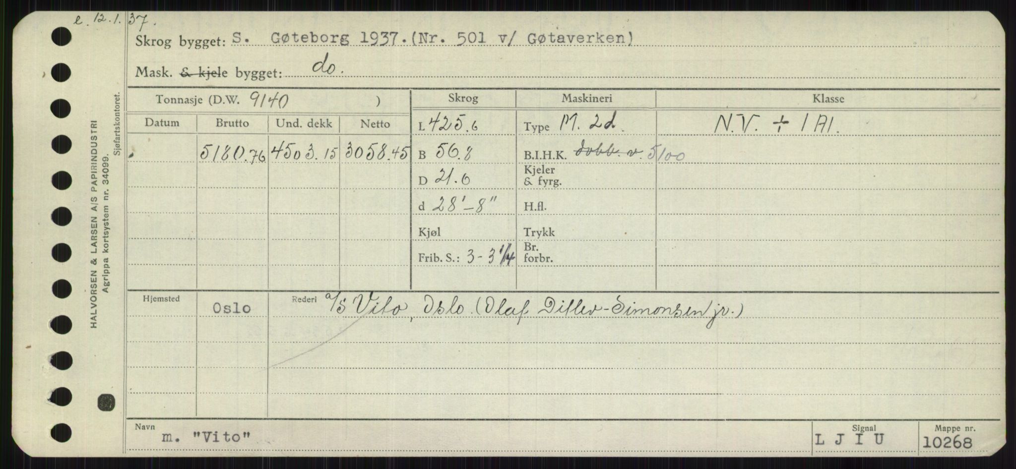 Sjøfartsdirektoratet med forløpere, Skipsmålingen, RA/S-1627/H/Hb/L0005: Fartøy, T-Å, p. 341