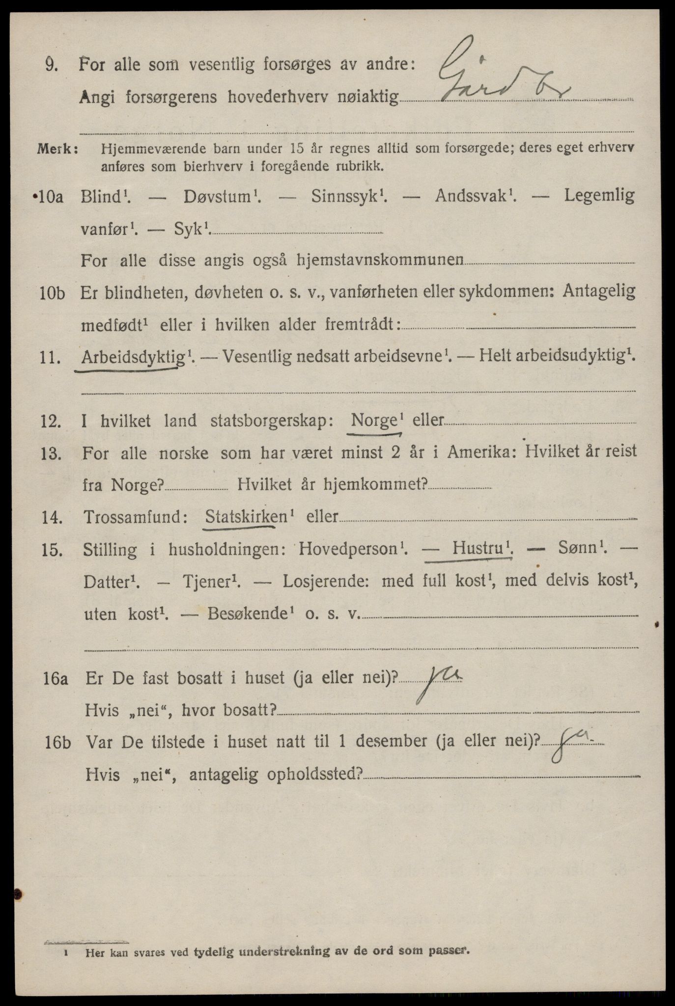 SAKO, 1920 census for Stokke, 1920, p. 11567